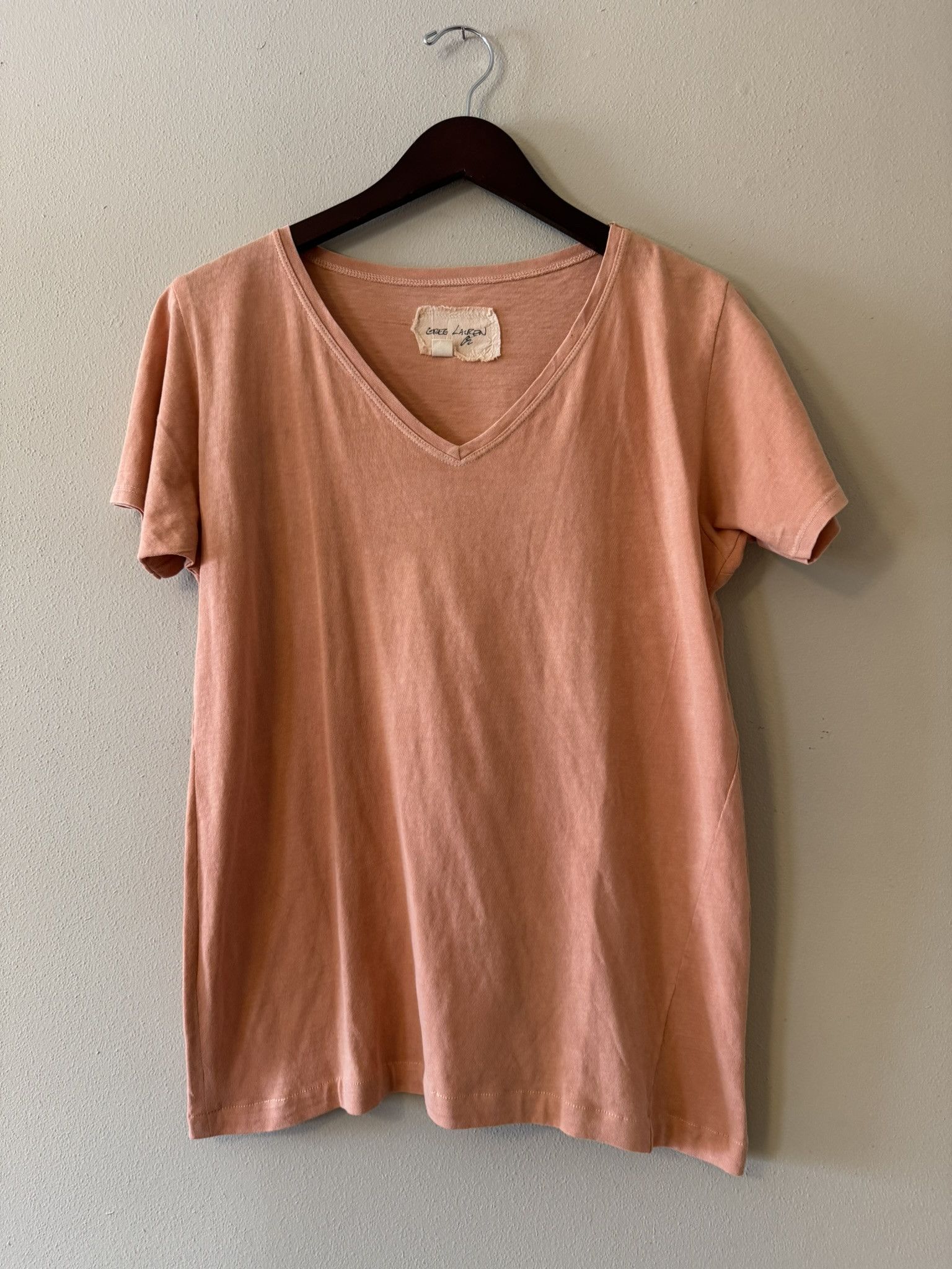 Greg Lauren V-neck tee Size US S / EU 44-46 / 1 - 1 Thumbnail