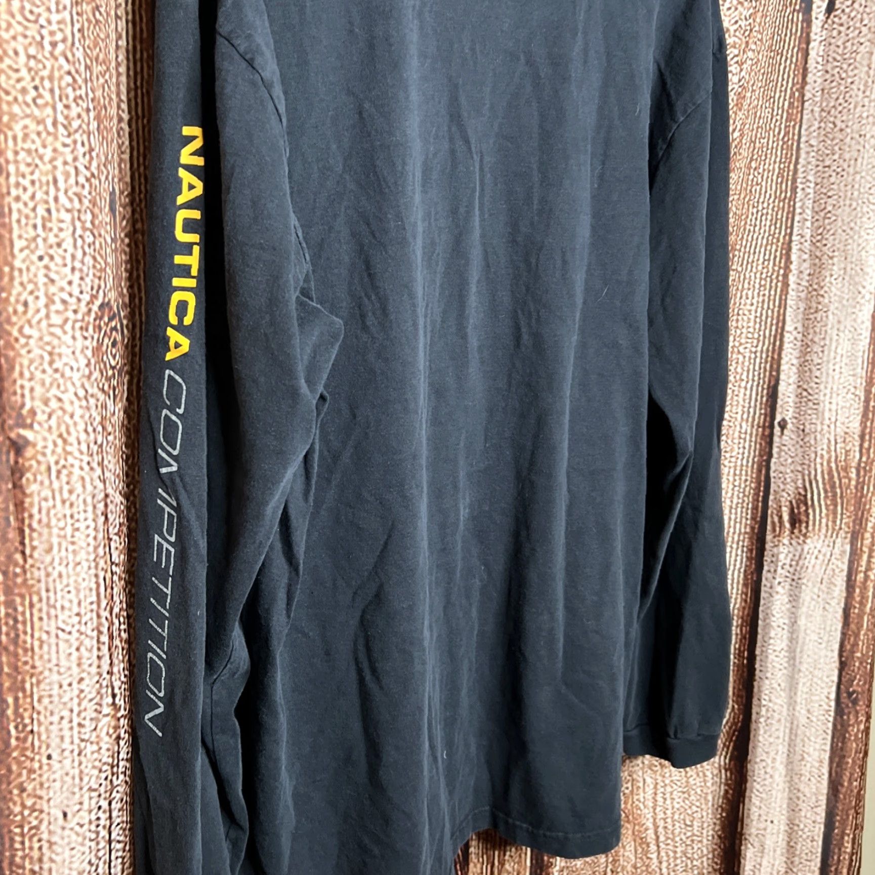 Nautica VINTAGE Nautica Competition Blue Long Sleeve T Shirt 2XL Mens 90s USA Fish Graphic Pocket Crew Neck Size US XXL / EU 58 / 5 - 4 Thumbnail