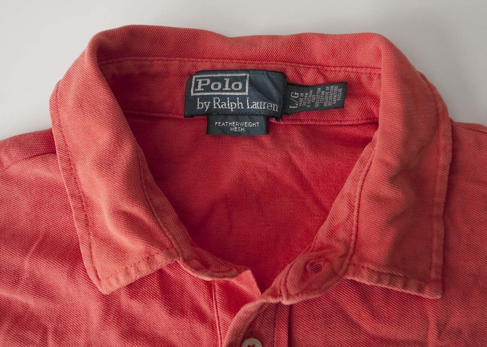 Ralph Lauren Ralph Lauren Polo Featherweight Mesh Size L Salmon Pink Size US L / EU 52-54 / 3 - 2 Thumbnail