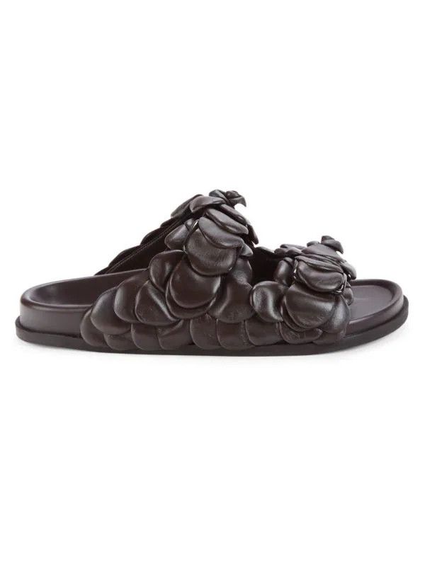 Valentino o1y0525 Leather Slippers in Dark Brown Size US 10 / EU 43 - 1 Thumbnail