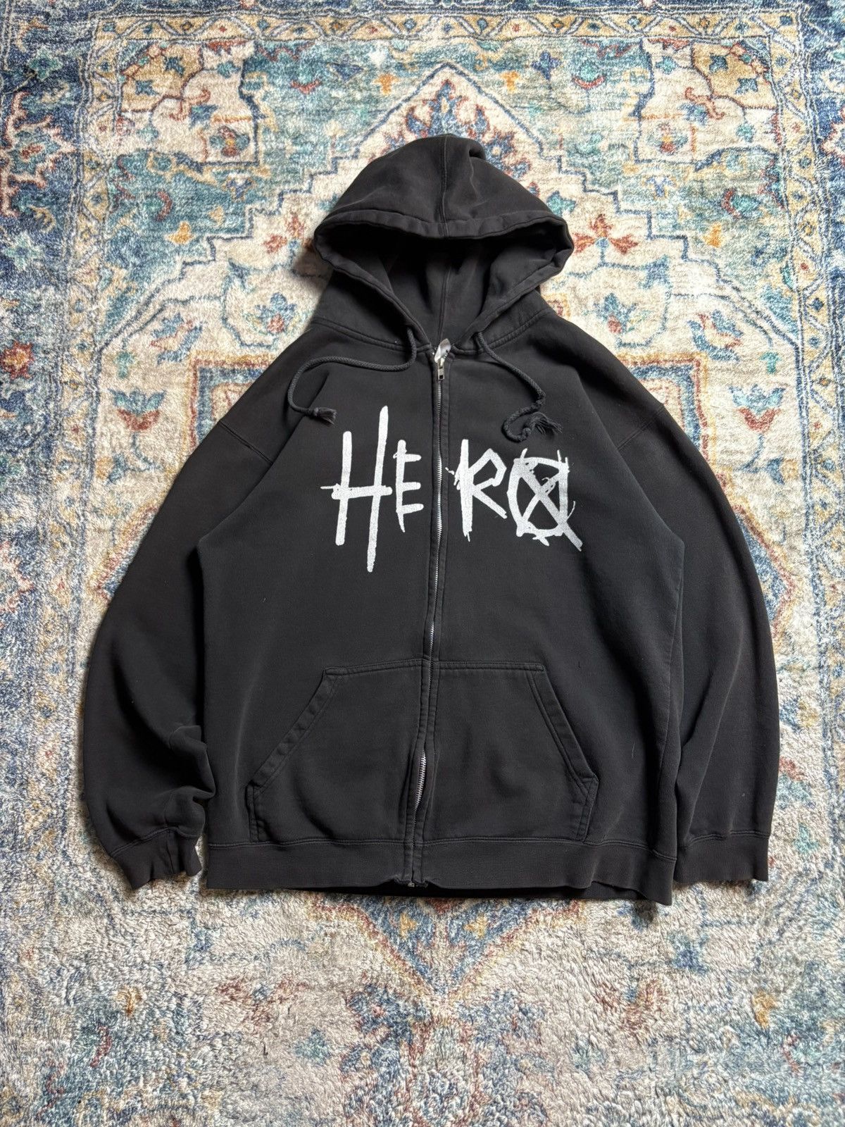 Vintage Sum-41 Hero Band Zip-up Hoodie Large