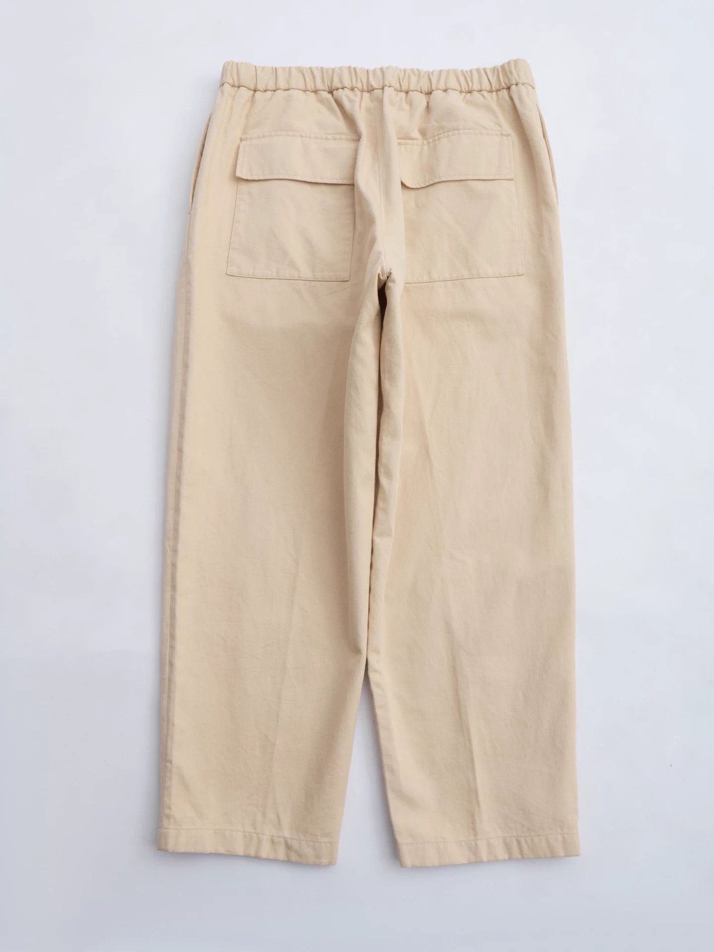Jil Sander JIL SANDER cream white drawstring straight leg pant Size US 34 / EU 50 - 7 Thumbnail