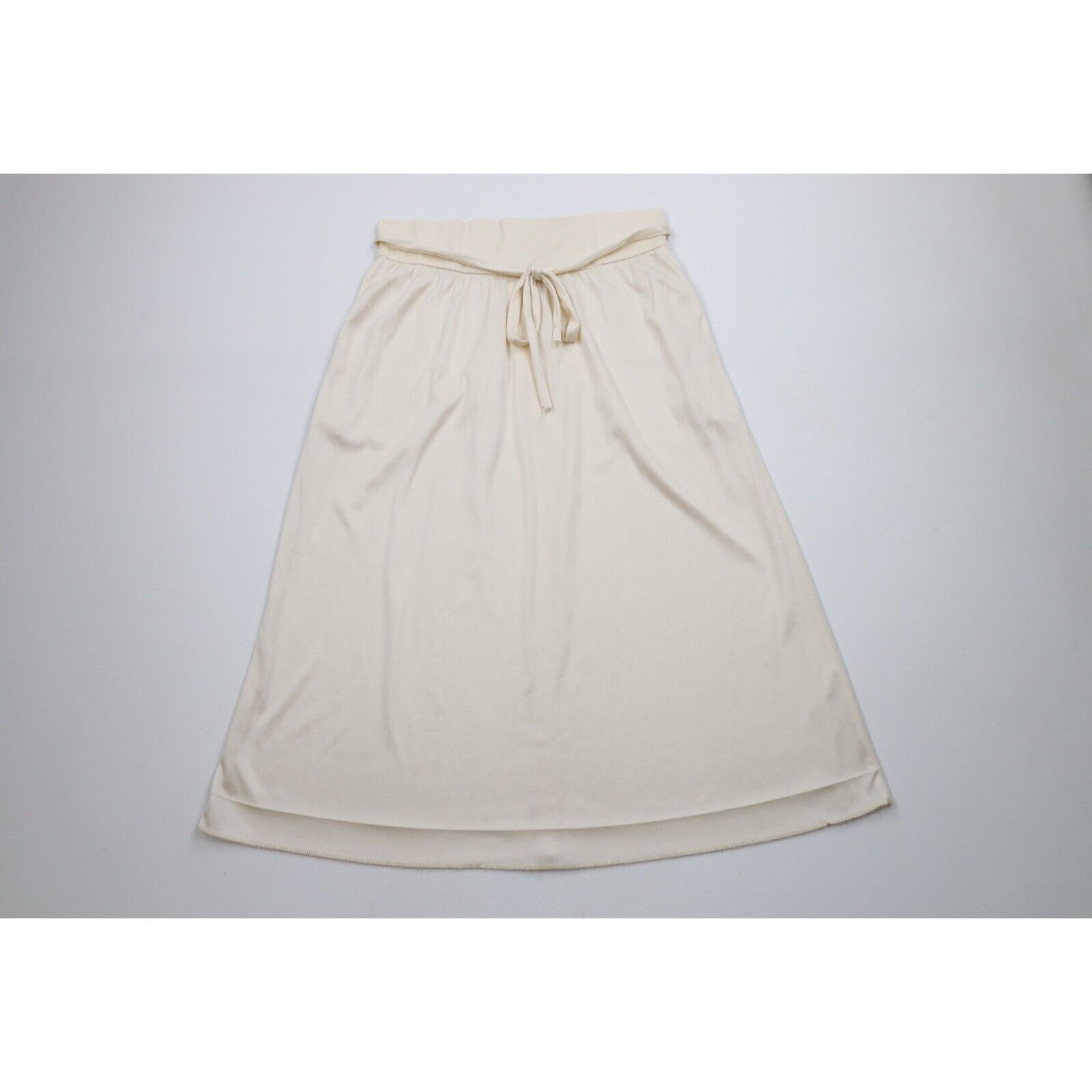 Vintage Vintage 70s Streetwear Sheer Tie Front Knit Skirt Size 38" / US 16 / IT 52 - 1 Thumbnail