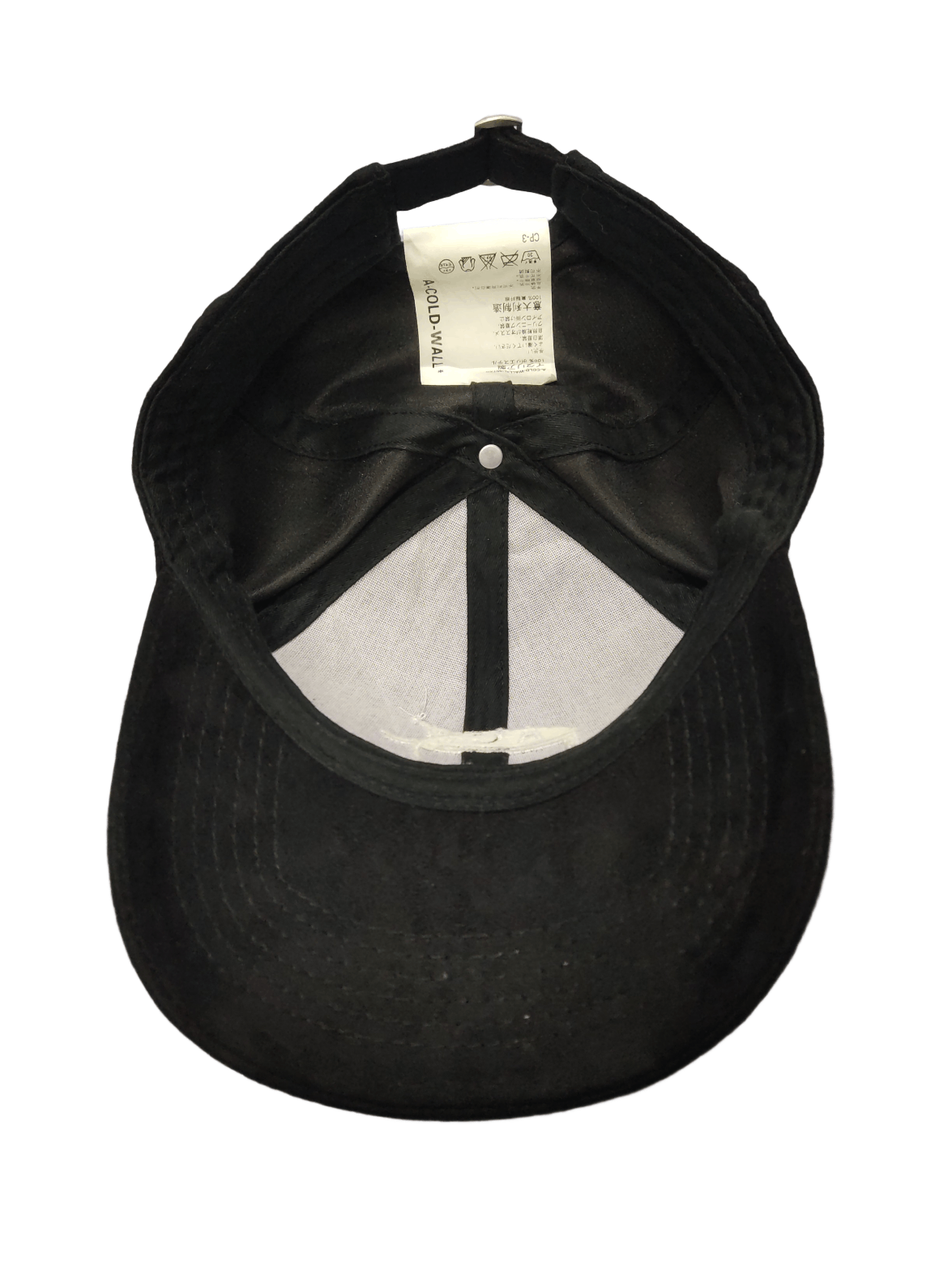 A-COLD-WALL* A COLD WALL Faux Leather Baseball Hat Black Colour Size ONE SIZE - 3 Thumbnail