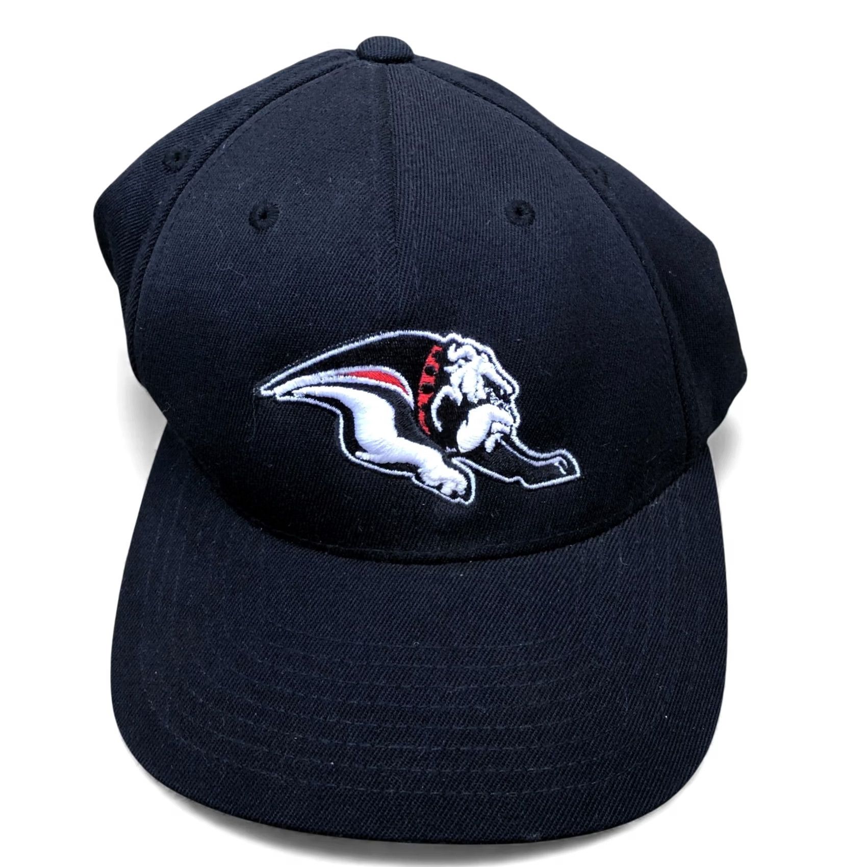 Vintage PACIFIC HEADGEAR Hanford High School Bullpups Hat Men's L/XL Black Fitted Cap Size ONE SIZE - 2 Thumbnail