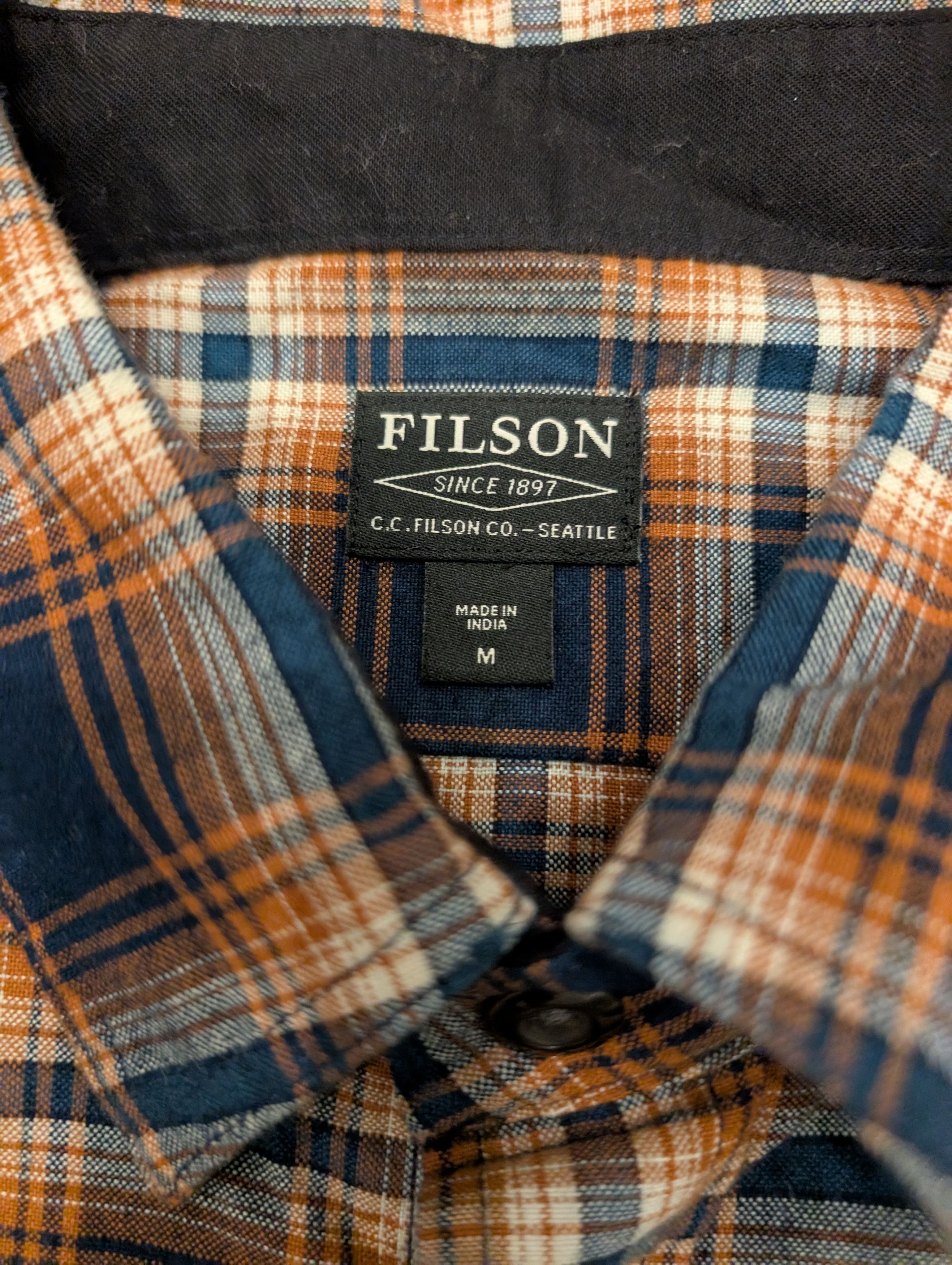 Filson Filson Rustic Oxford Button Up Shirt Indigo Rust Size US M / EU 48-50 / 2 - 3 Thumbnail