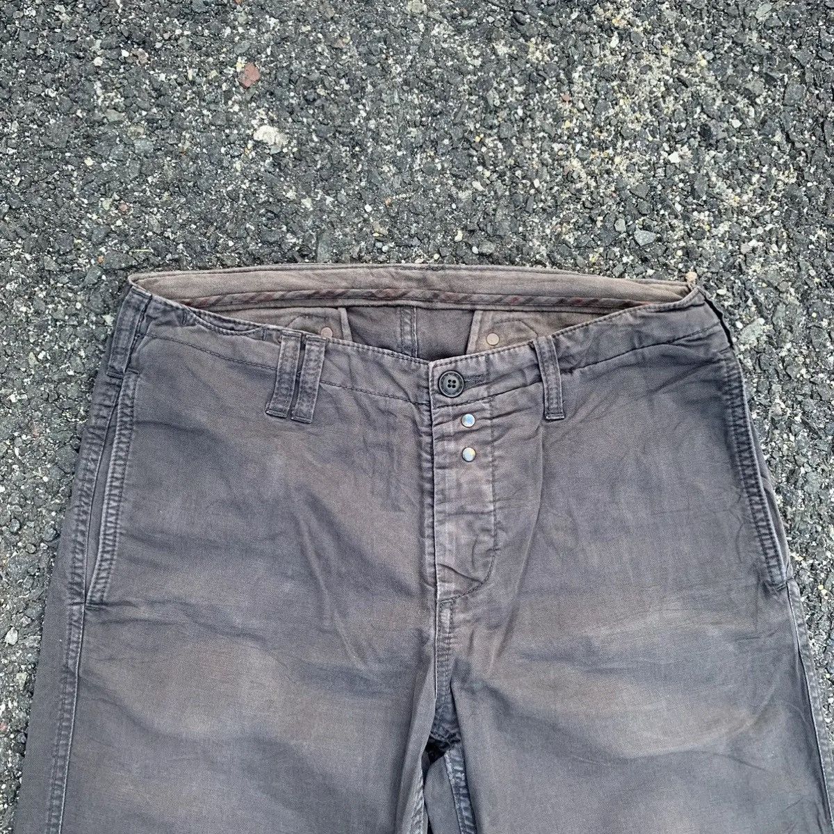 Beams Japan Beams W30 L31 Black Faded Trousers Blank Cinch Back Pants Size US 30 / EU 46 - 2 Thumbnail