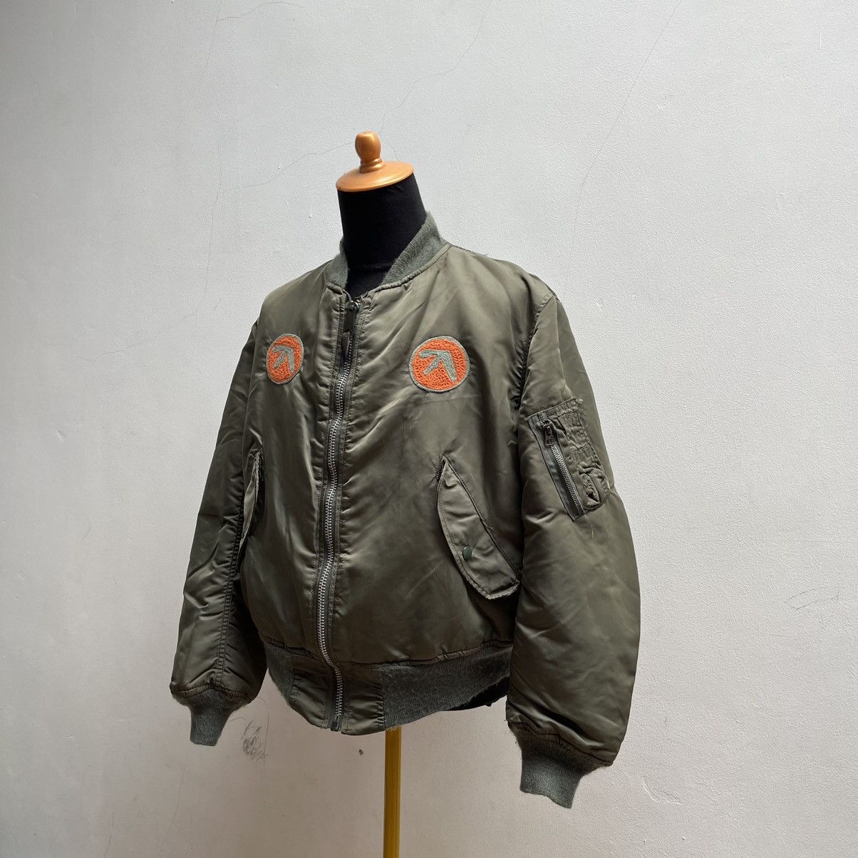 Alpha Industries ✅ 1 Of 1 Vintage Alpha Industries Bomber Aphex Twin Size US L / EU 52-54 / 3 - 1 Thumbnail