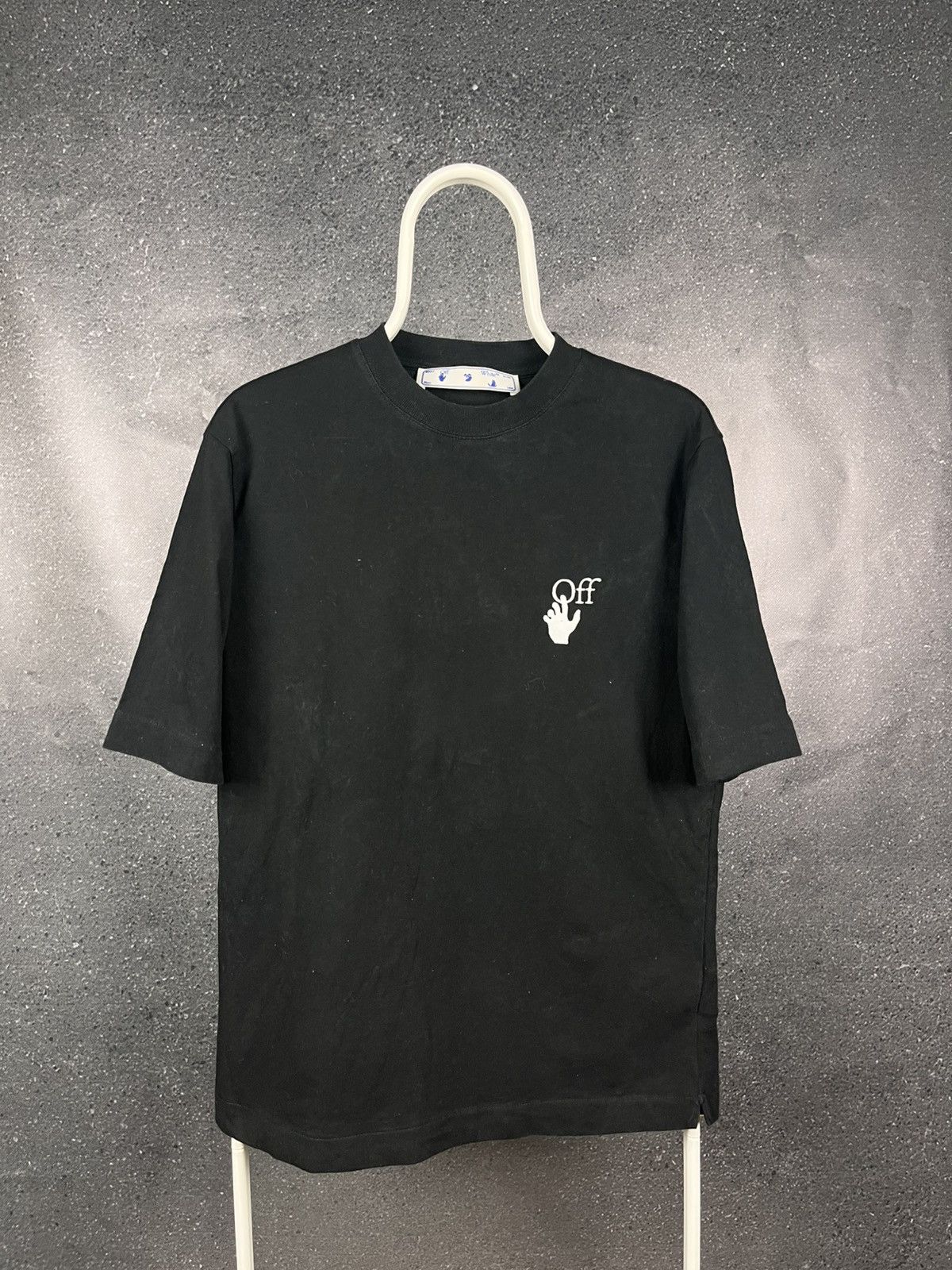 Off-White 🐼Men's Vintage T-Shirt Off-White Cut Here LG-425