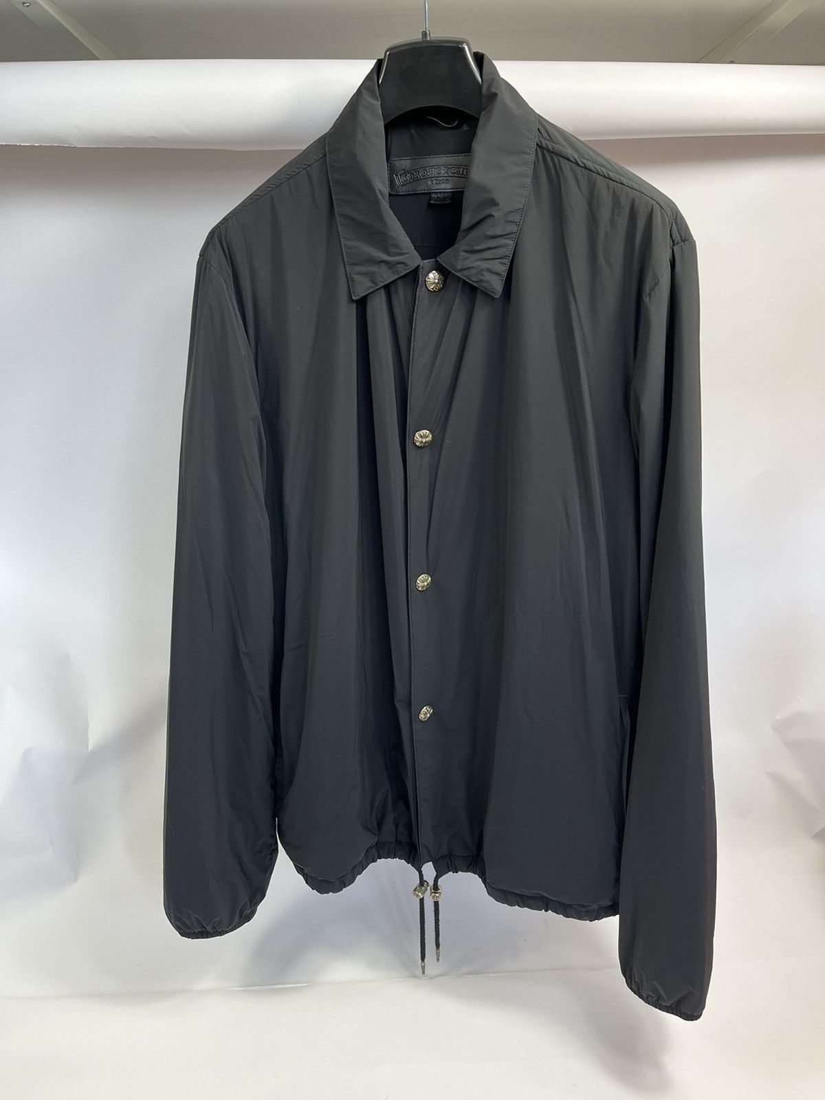 Black Nylon Coach Jacket