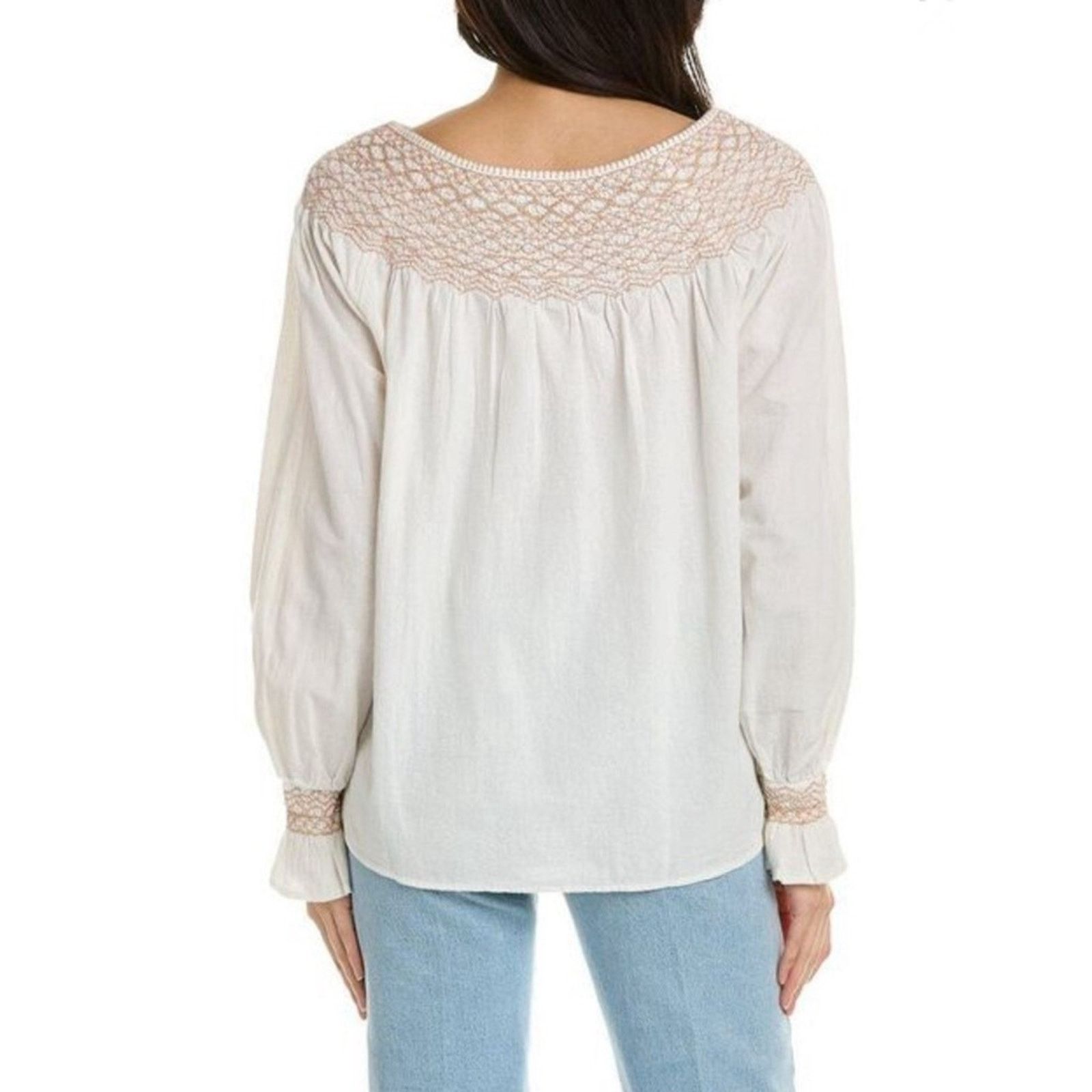 Faherty Faherty Laura Embroidered Women’s Top in White Size XS Size XS / US 0-2 / IT 36-38 - 2 Thumbnail