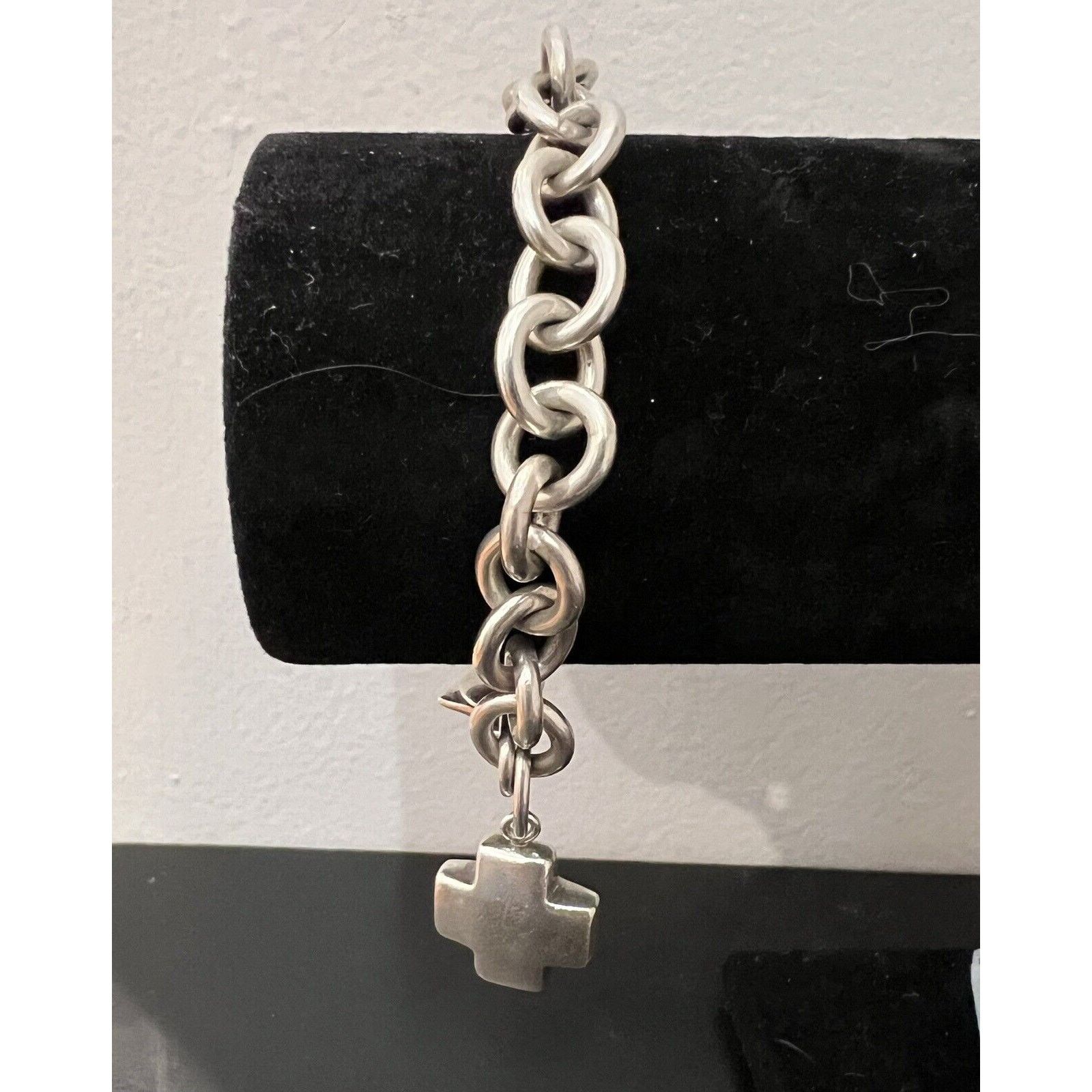 Tiffany & Co. Tiffany & Co. 925 7.50" Cross Tag Charm Bracelet Size ONE SIZE - 3 Thumbnail