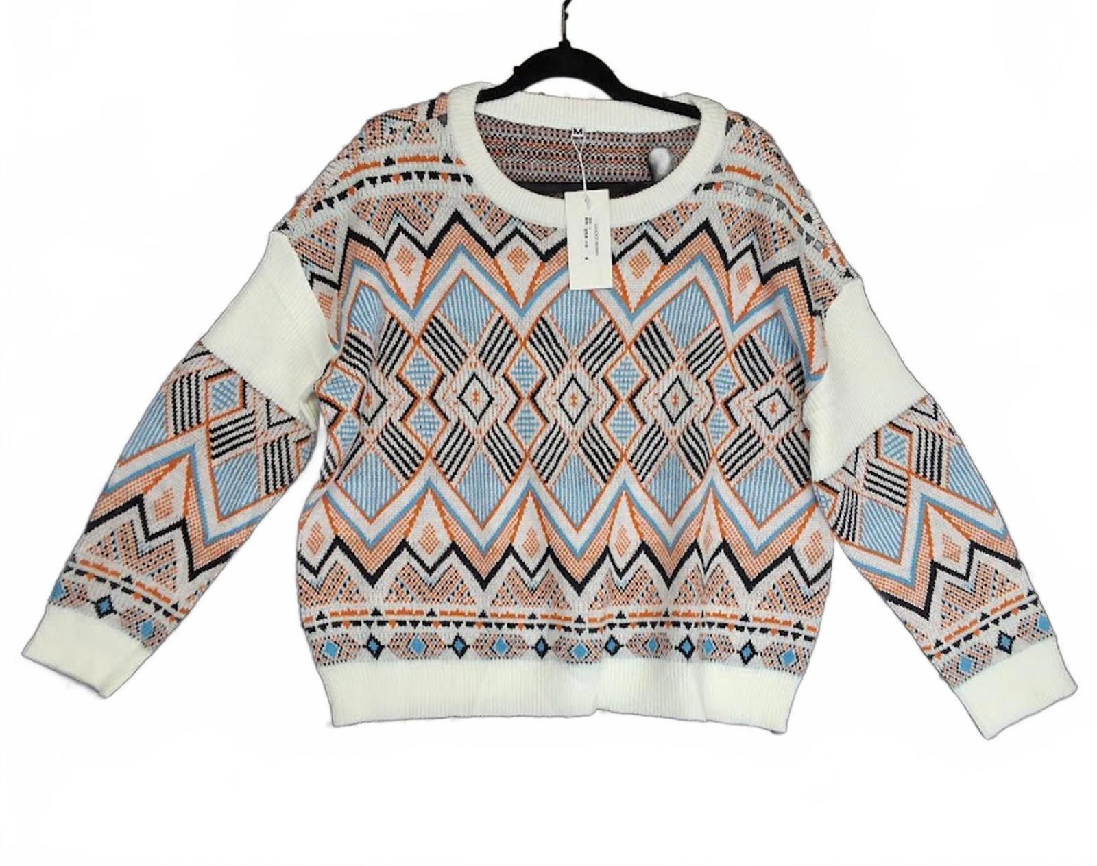 The Unbranded Brand Women's Casual Multi-Color Knitted Sweater Large Size L / US 10 / IT 46 - 1 Preview