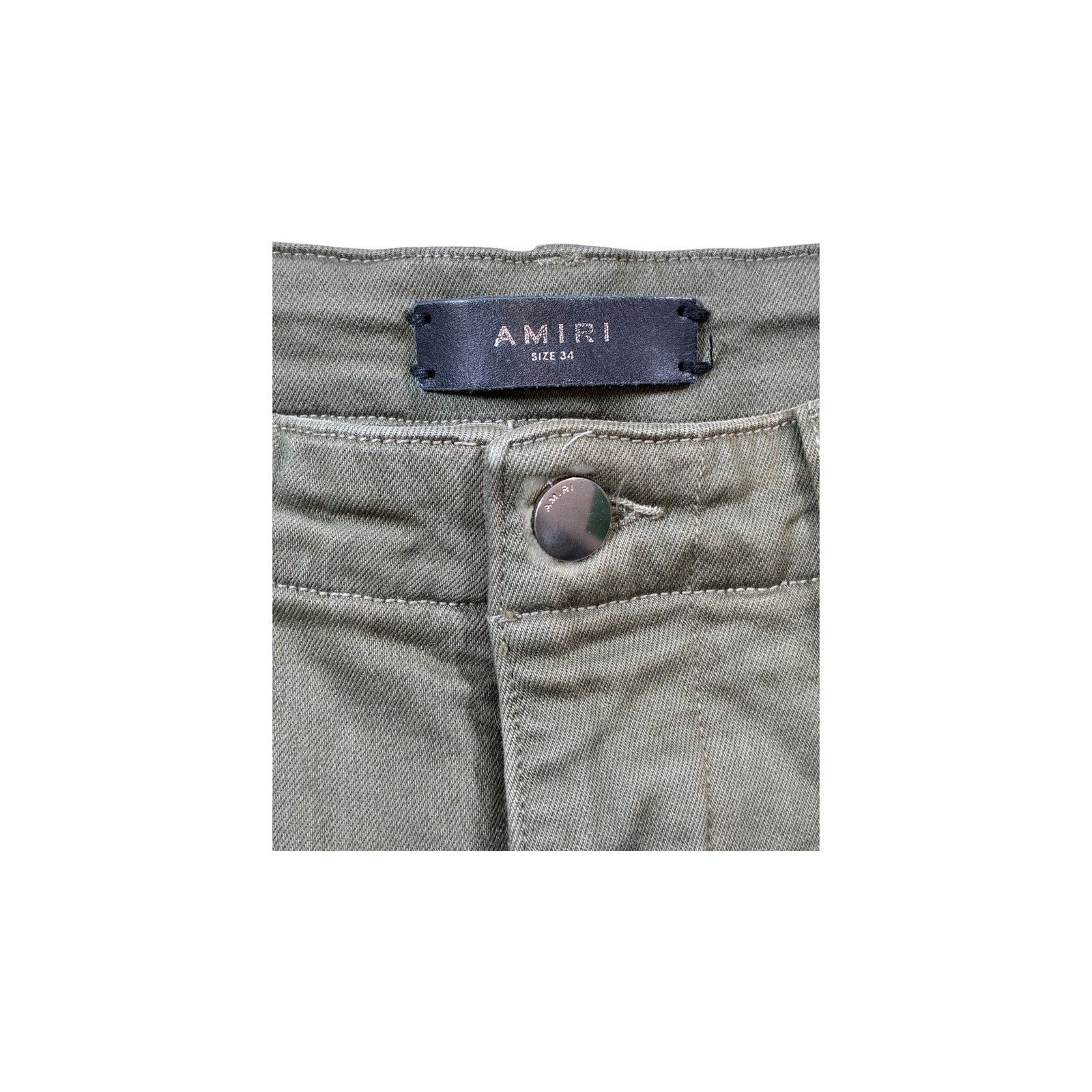 Amiri Amiri Olive Cargo Pants Size 34" / US 12 / IT 48 - 4 Thumbnail