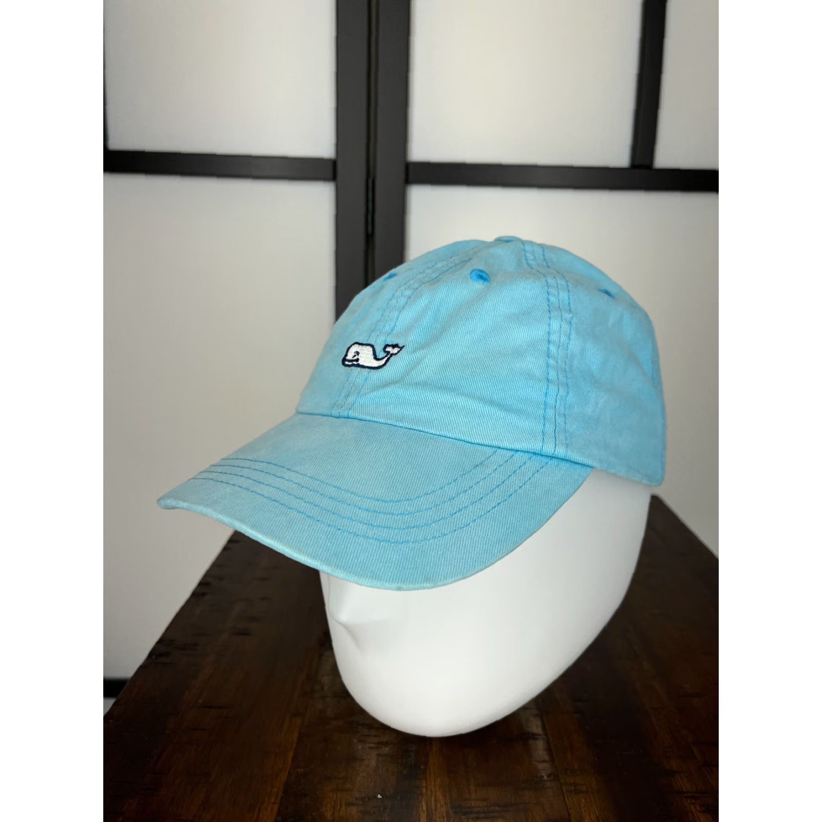 Vineyard Vines Vineyard Vines Hat Cap Strap Back Adult One Size Blue Embroidered Whale Cotton Baseball Cap Mens Size ONE SIZE - 4 Thumbnail