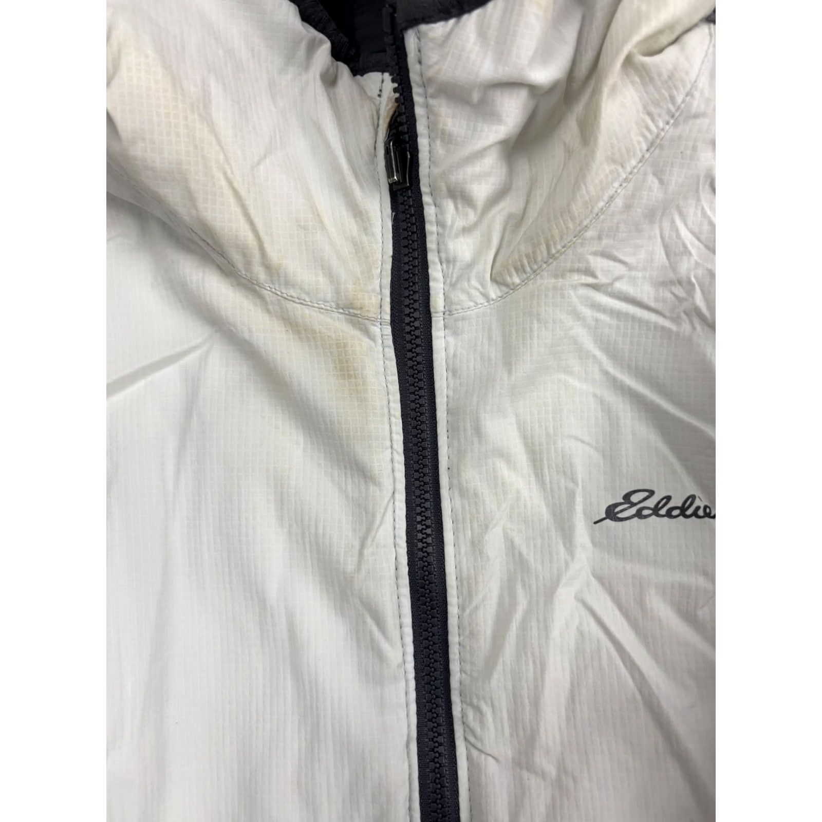 Eddie Bauer Eddie Bauer Jacket Womens Medium Gray Reversible Hooded Puffer Zip First Ascent Jacket Size M / US 6-8 / IT 42-44 - 7 Thumbnail