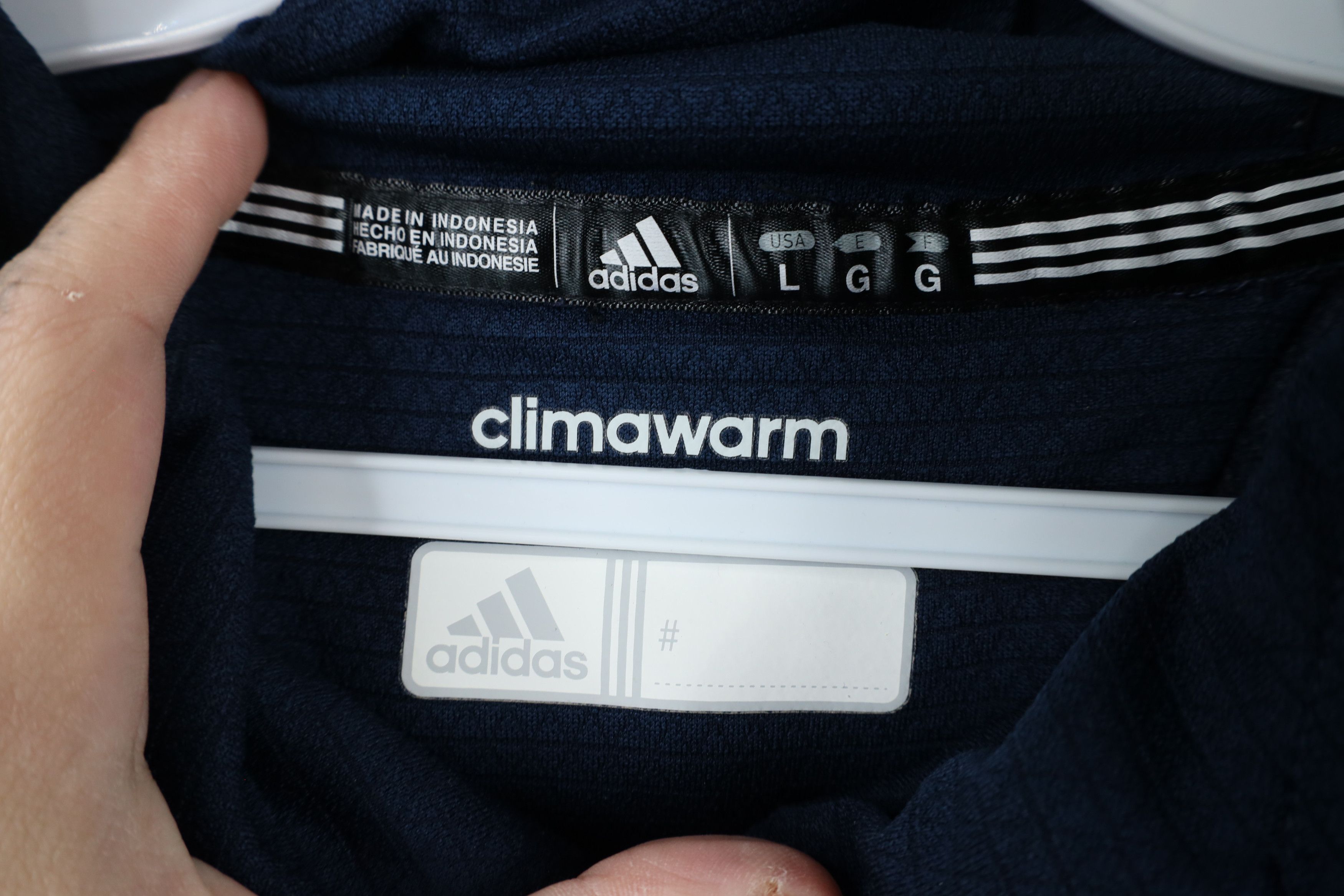 Adidas × Vintage Adidas University of Michigan Football Half Zip Hoodie Blue Size US L / EU 52-54 / 3 - 10 Thumbnail