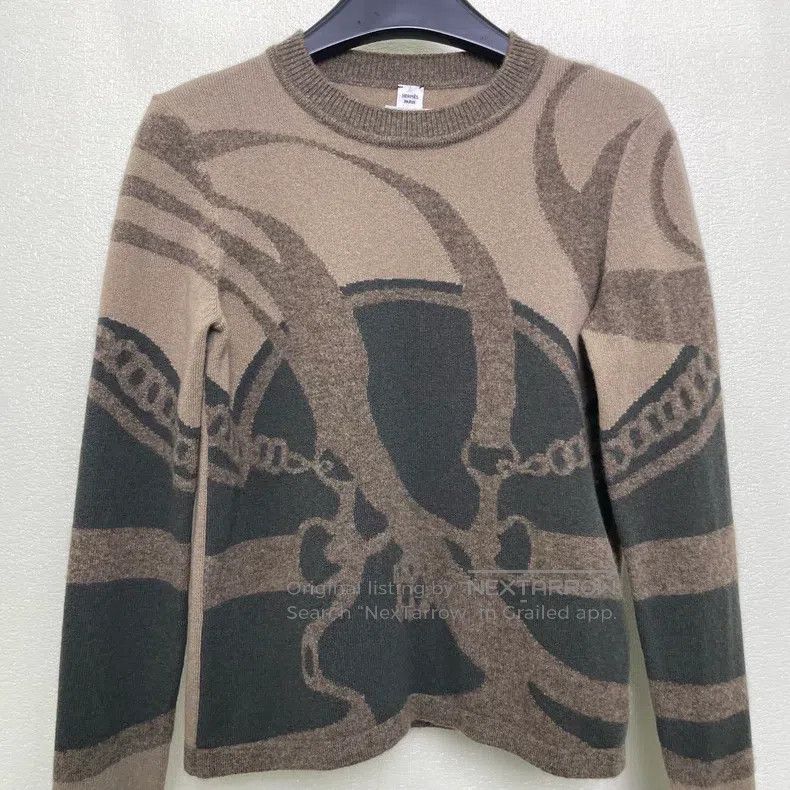 Hermes Hermes Printed Pattern Knitted Sweater Size XS / US 0-2 / IT 36-38 - 2 Thumbnail