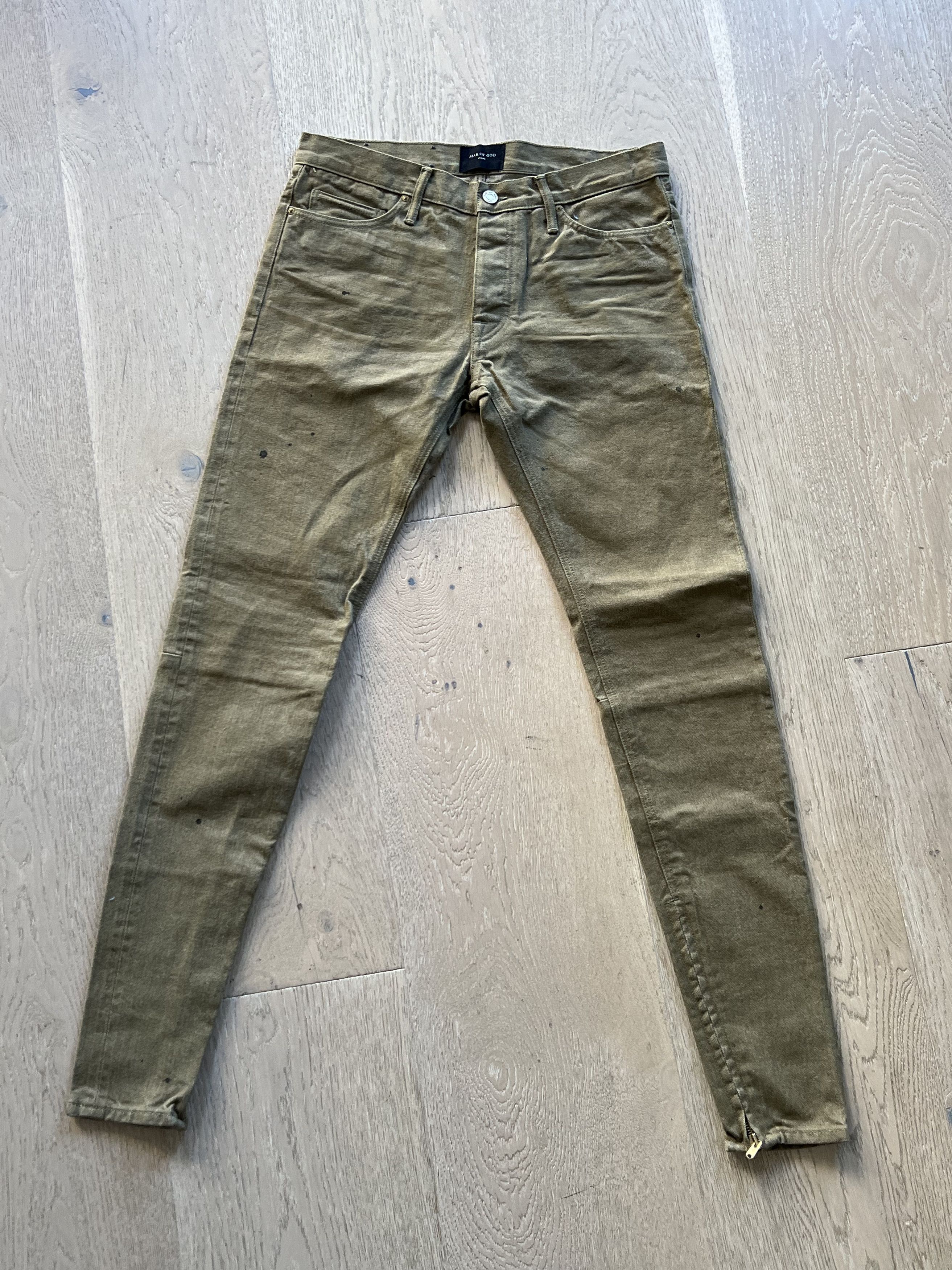Fear of God $895 FEAR OF GOD 5TH SLIM SELVEDGE VINTAGE GOLD DENIM JEANS Size US 32 / EU 48 - 4 Thumbnail