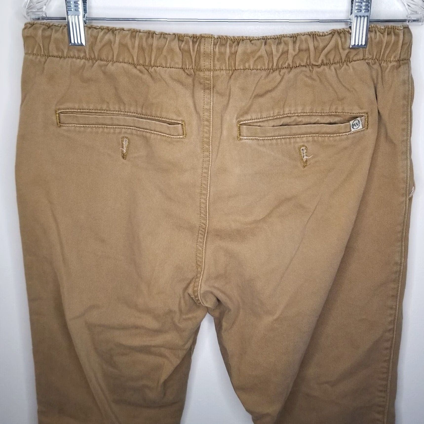 Vintage Free World Mens Brown Elastic Waist Joggers Pants Size S Size US 29 - 5 Thumbnail