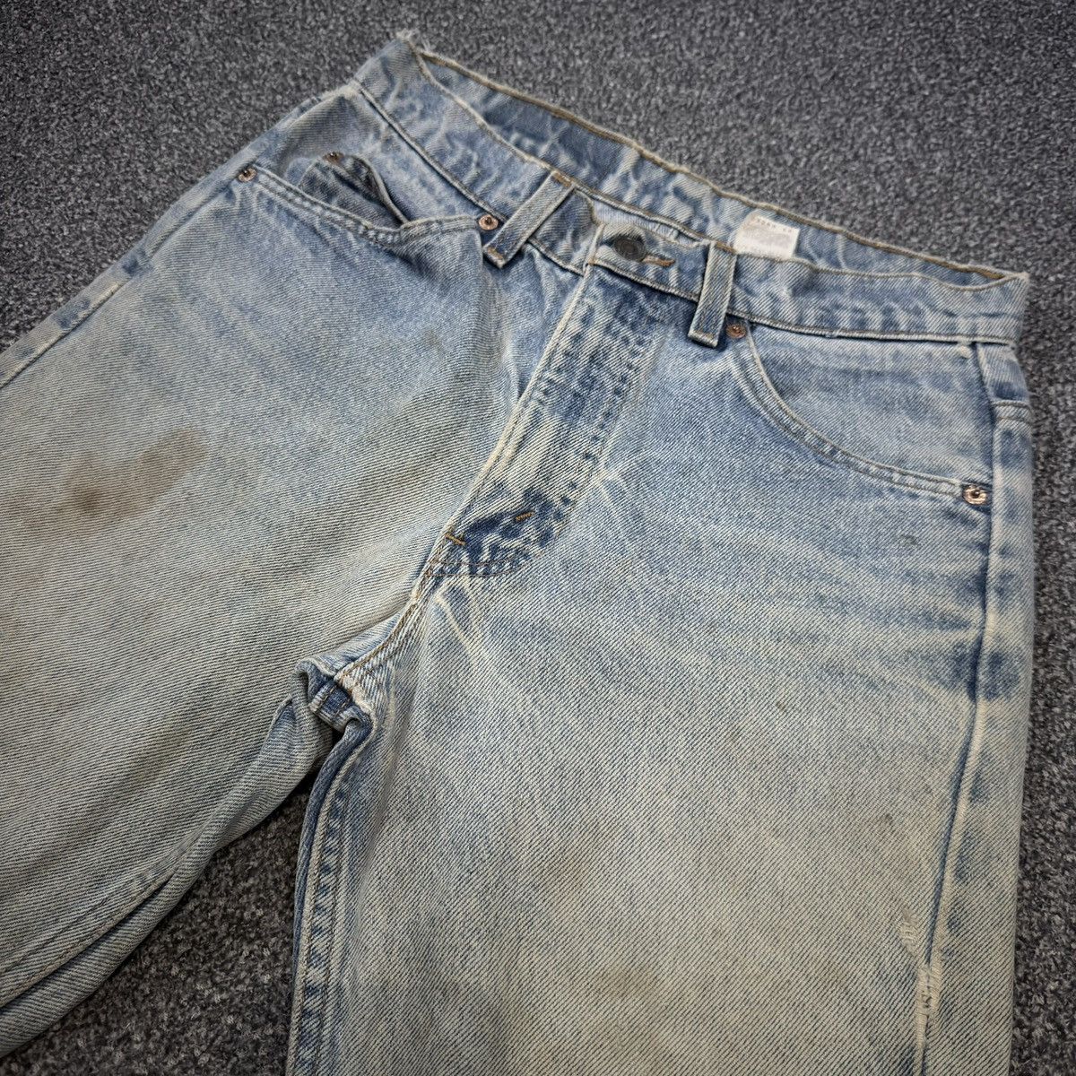 Levi's Vintage Clothing Insane Destroyed ‼️ Flared 1997 Levis 517 Bootcut Washed Size US 30 / EU 46 - 3 Thumbnail