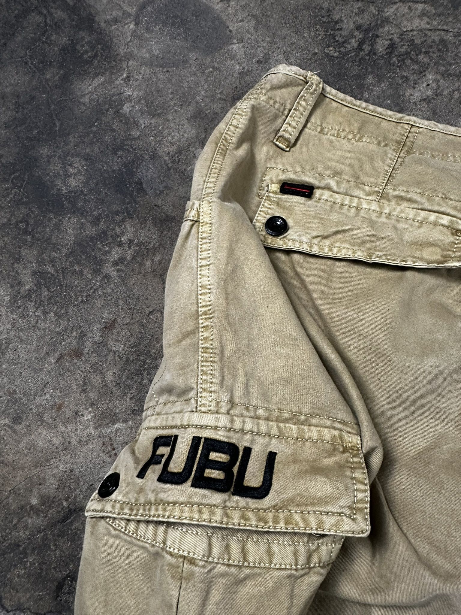 Fubu Vintage Y2k FUBU Cargo Hiphop Rap Shorts 2000s Size US 38 / EU 54 - 8 Thumbnail