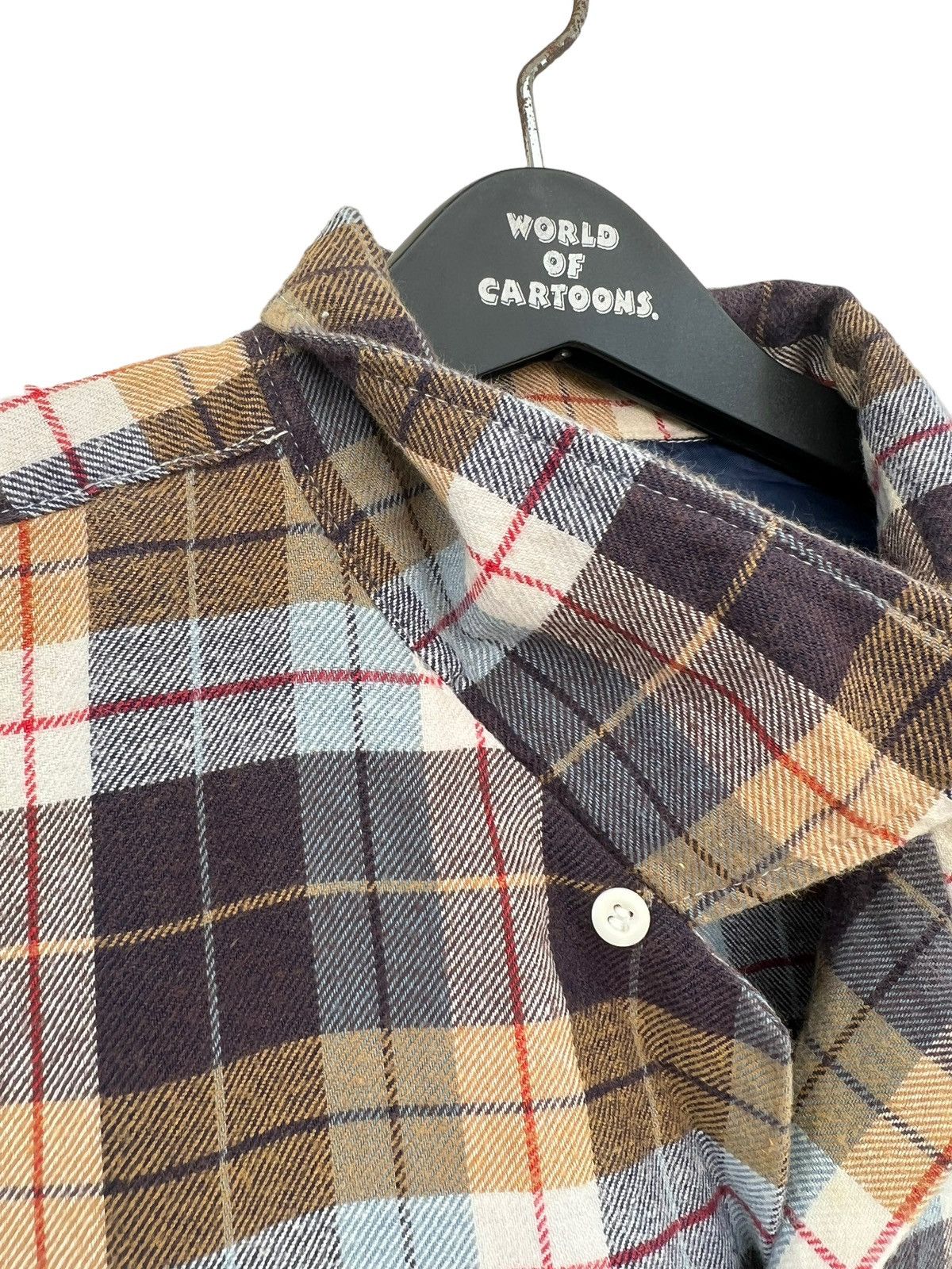 Big John Vintage 90s Big John Japan Double Flap Pocket Plaid Flannel Size US L / EU 52-54 / 3 - 8 Thumbnail