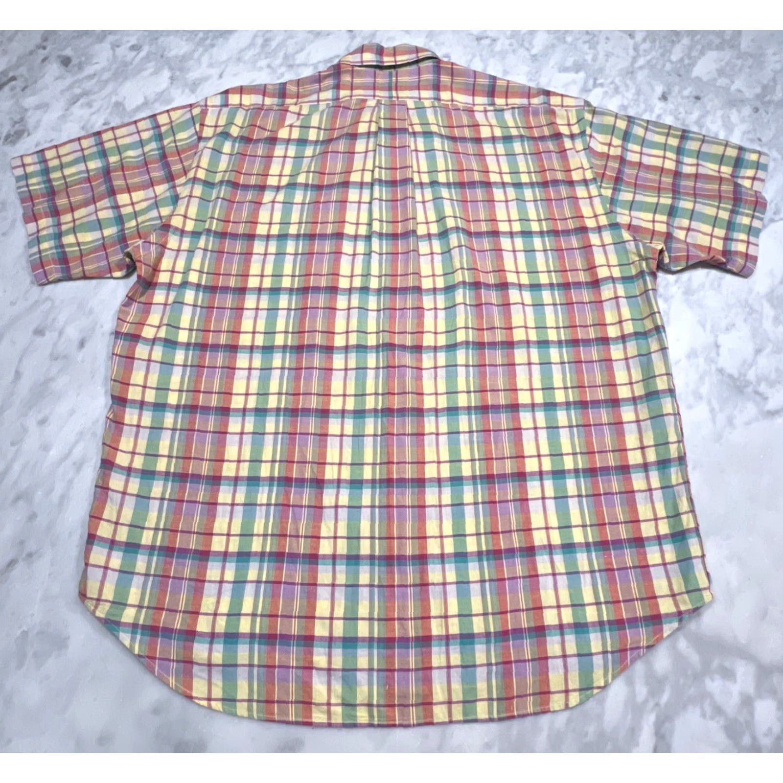 Ralph Lauren Ralph Lauren Shirt Men L Blake Plaid Short Sleeve Button-Down Colorful Cotton Size US L / EU 52-54 / 3 - 7 Thumbnail