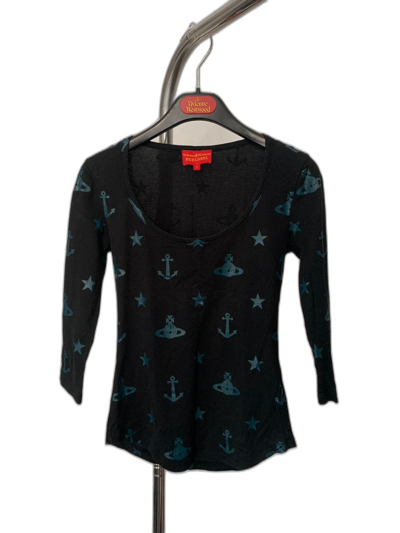 Vivienne Westwood Vivienne Westwood Vintage Saturn Logo Top - dmc Size M / US 6-8 / IT 42-44 - 1 Thumbnail
