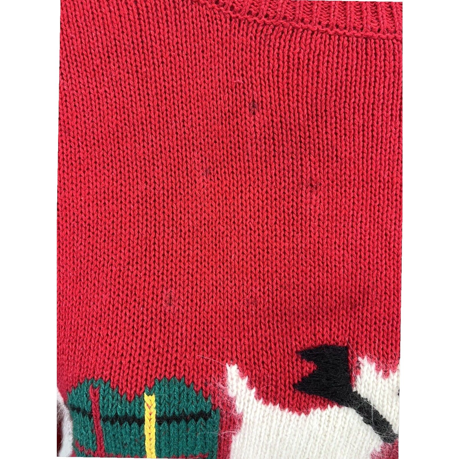 Vintage VINTAGE Bryn Connelly Womens Scottie Westie Dog Sweater Large Red 90s Crew Neck Pullover Size L / US 10 / IT 46 - 7 Thumbnail