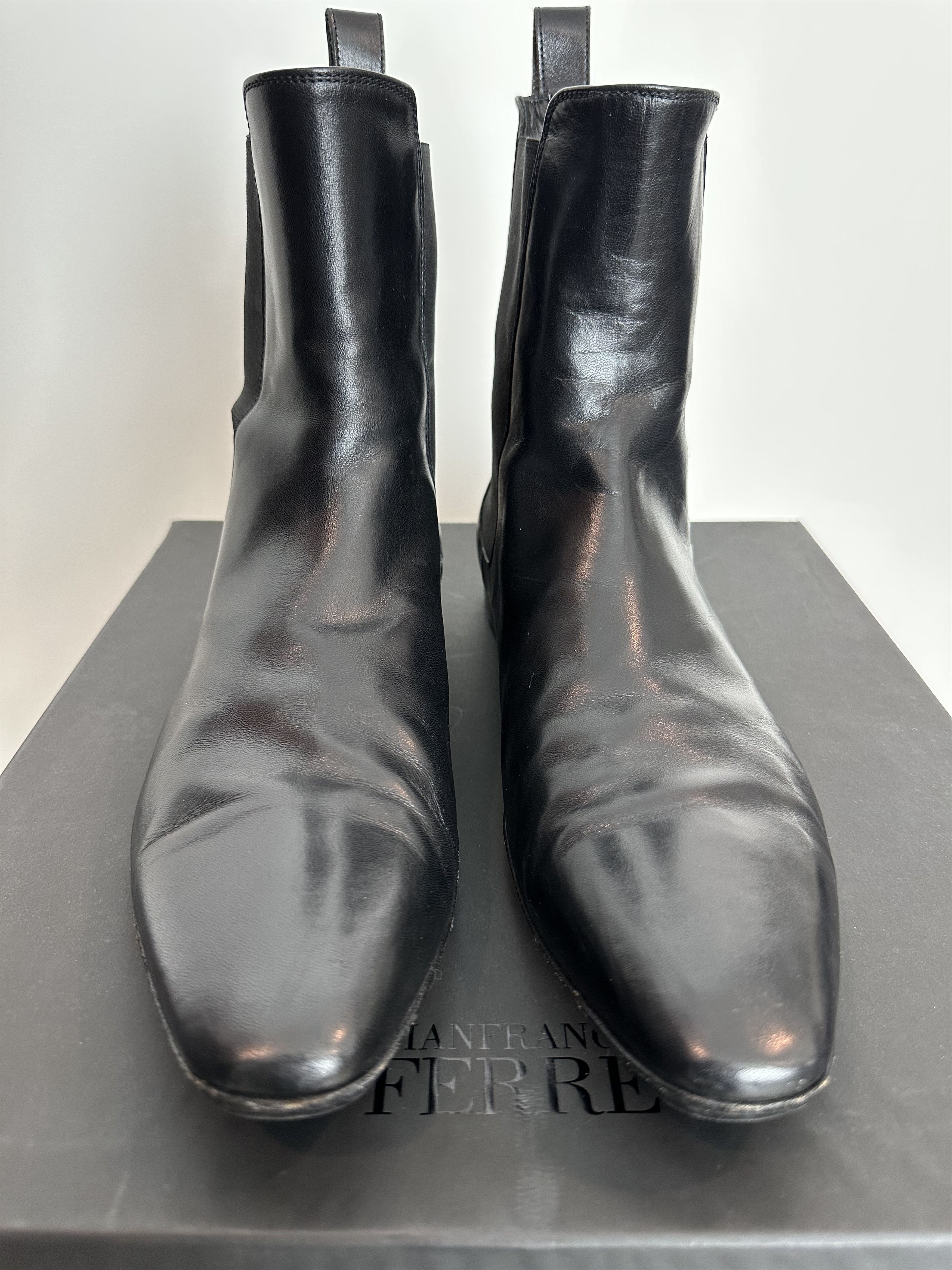 Gianfranco Ferre Ferre Black Chelsea Boots Size US 10 / EU 43 - 2 Thumbnail