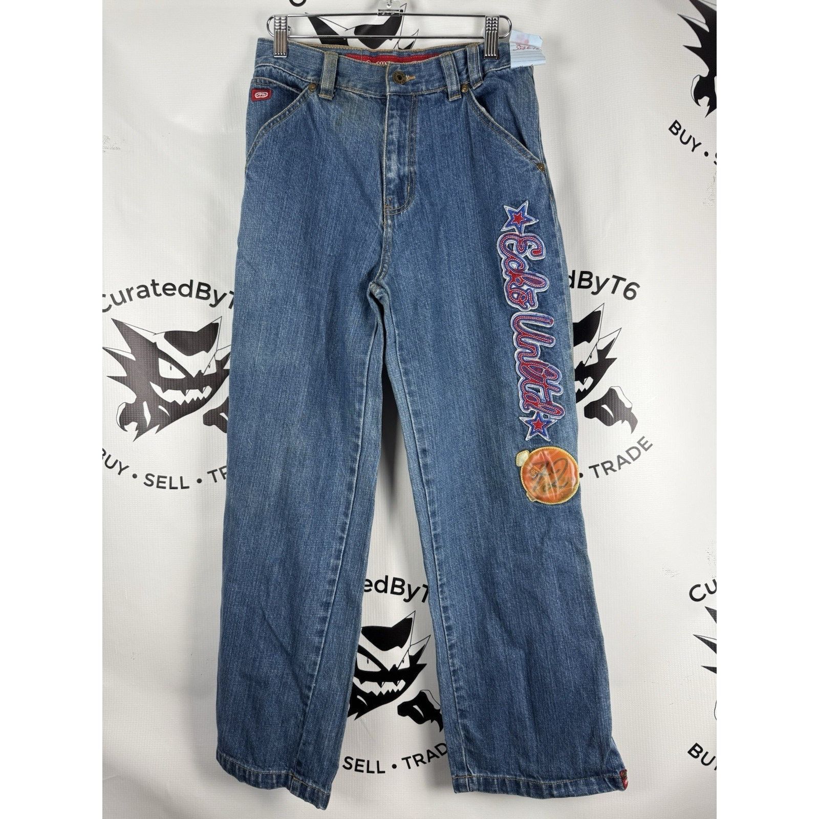 Ecko Unltd. Ecko Unltd Denim Foundry Jeans Size 12 Samples Patch Size 26" / US 2 / IT 38 - 1 Thumbnail