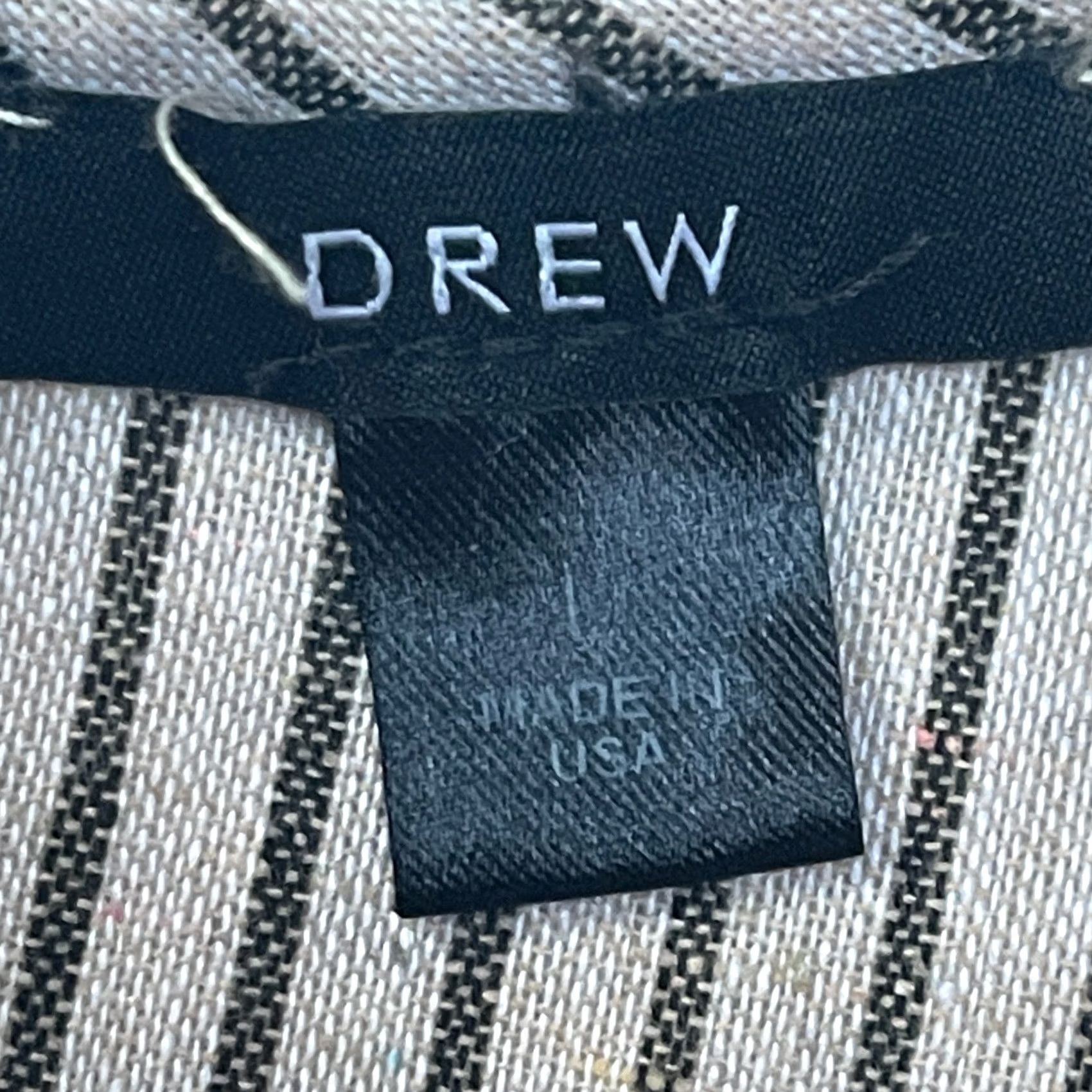 Drew Drew Womens Striped V-Neck Sleeveless Wide-Leg Jumpsuit Large Size 36" / US 14 / IT 50 - 3 Thumbnail