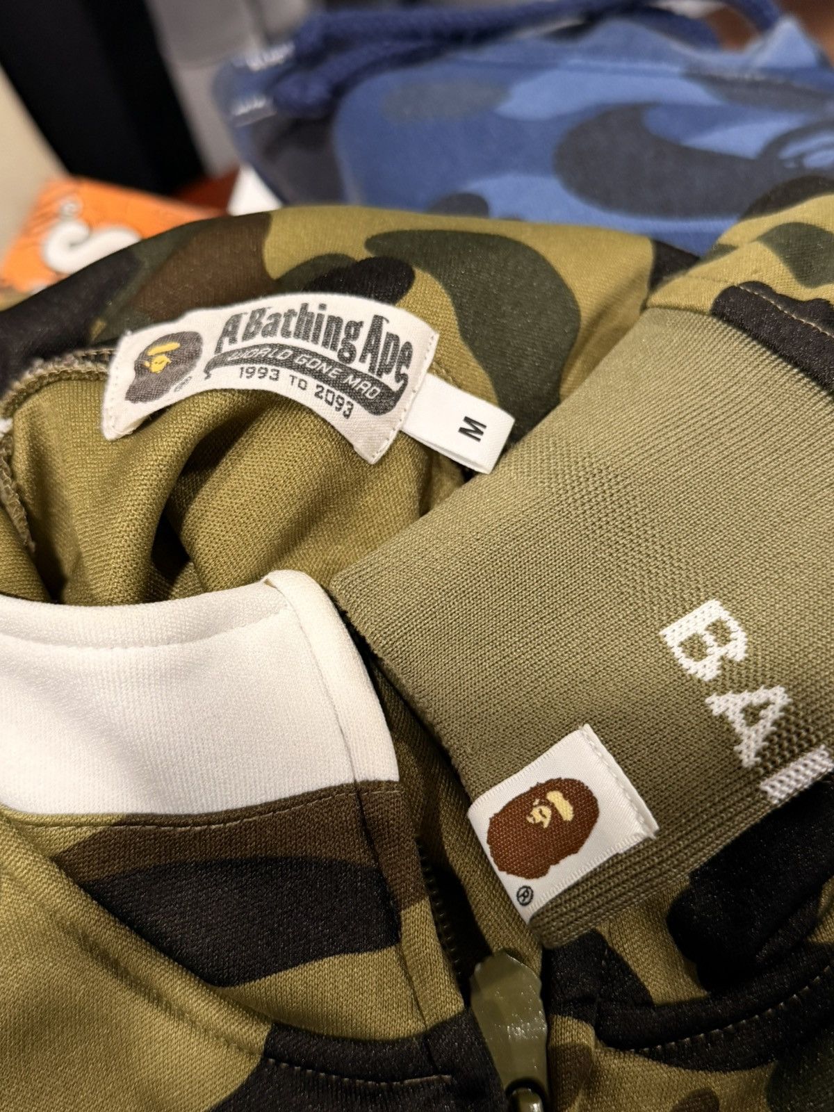 Bape BAPE - Green Camo Ape Head WGM Track Jacket - Medium Size US M / EU 48-50 / 2 - 6 Thumbnail