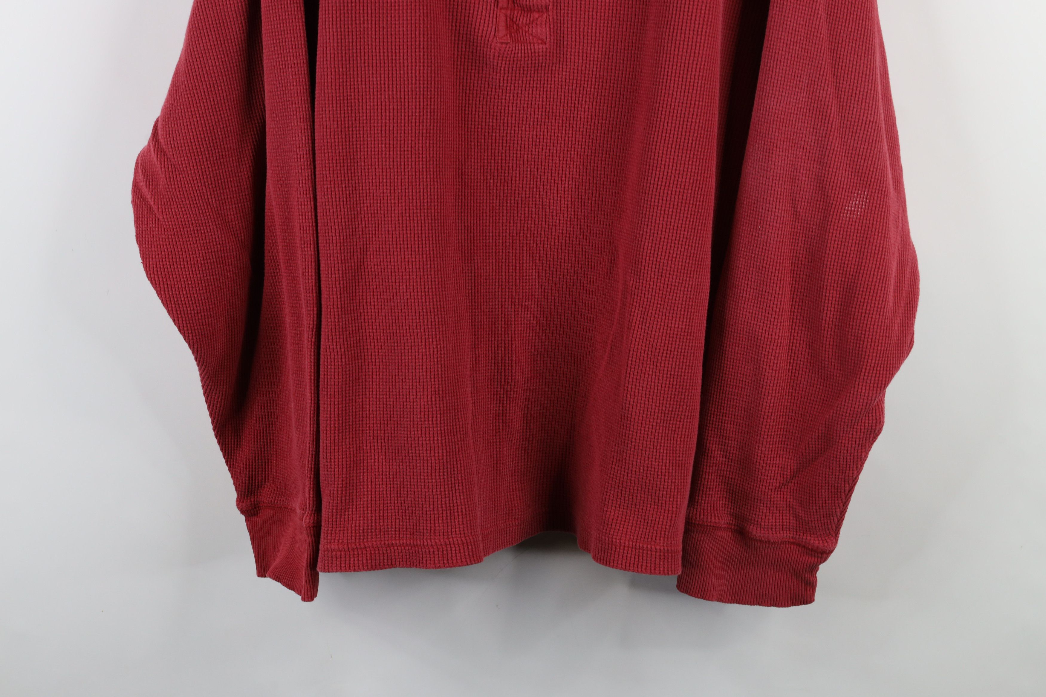 Vintage Vintage 90s Streetwear Boxy Fit Thermal Waffle Knit T-Shirt Size US XXL / EU 58 / 5 - 3 Thumbnail