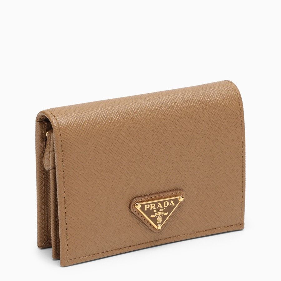 image of Prada O1D2Blof01223 Card Holder In Beige, Women's