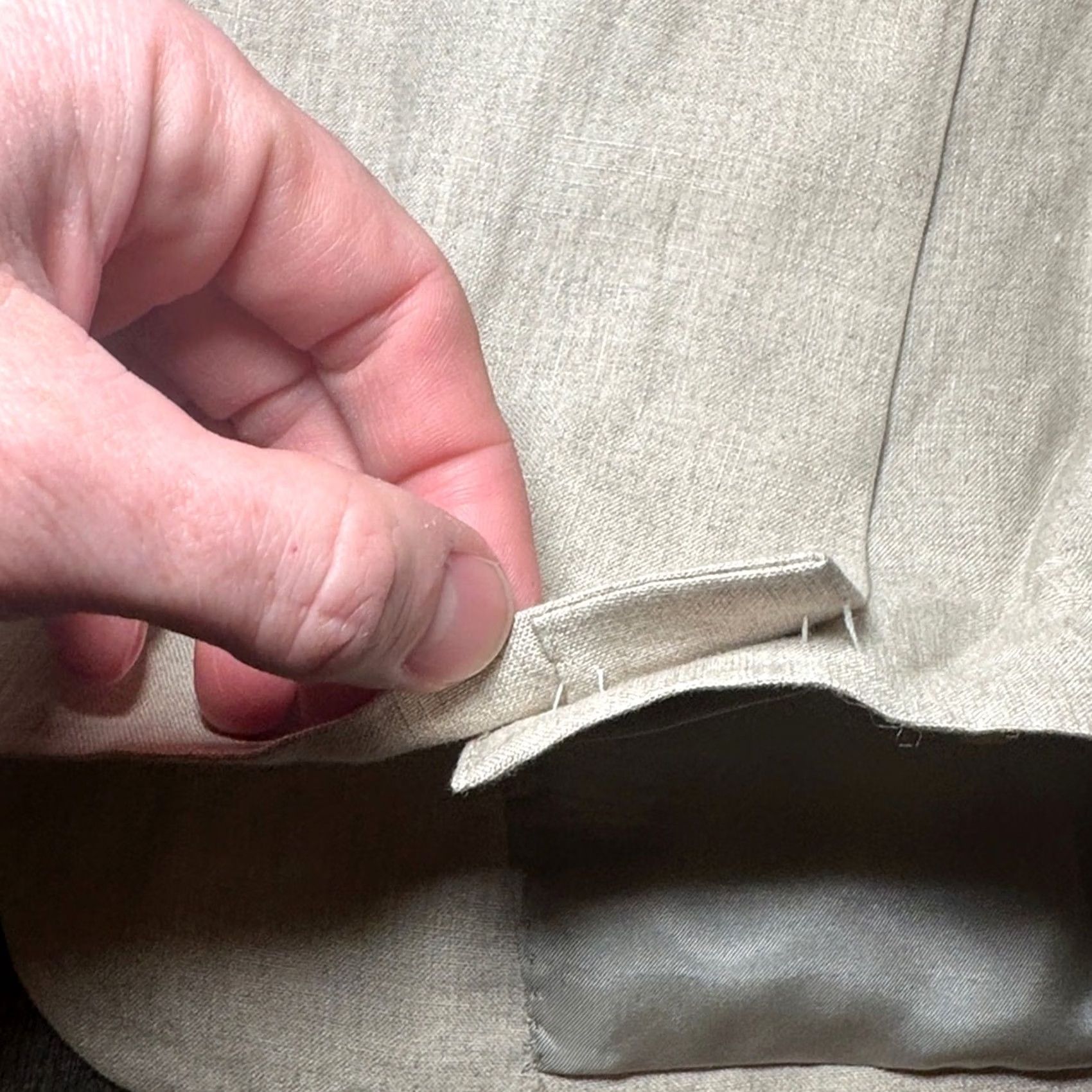 Nordstrom John W. Nordstrom Ormezzano Line Blazer Sport Coat 40R Mens Linen Cream 2 Piece Vintage Style 40R Mens Size 40R - 3 Thumbnail