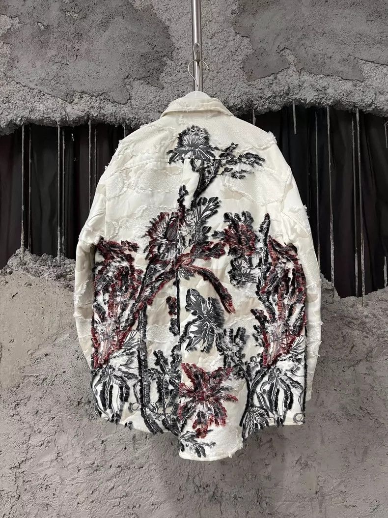 Dior Dior Floral Denim Jacket with Embroidery-2506 Size US S / EU 44-46 / 1 - 2 Thumbnail