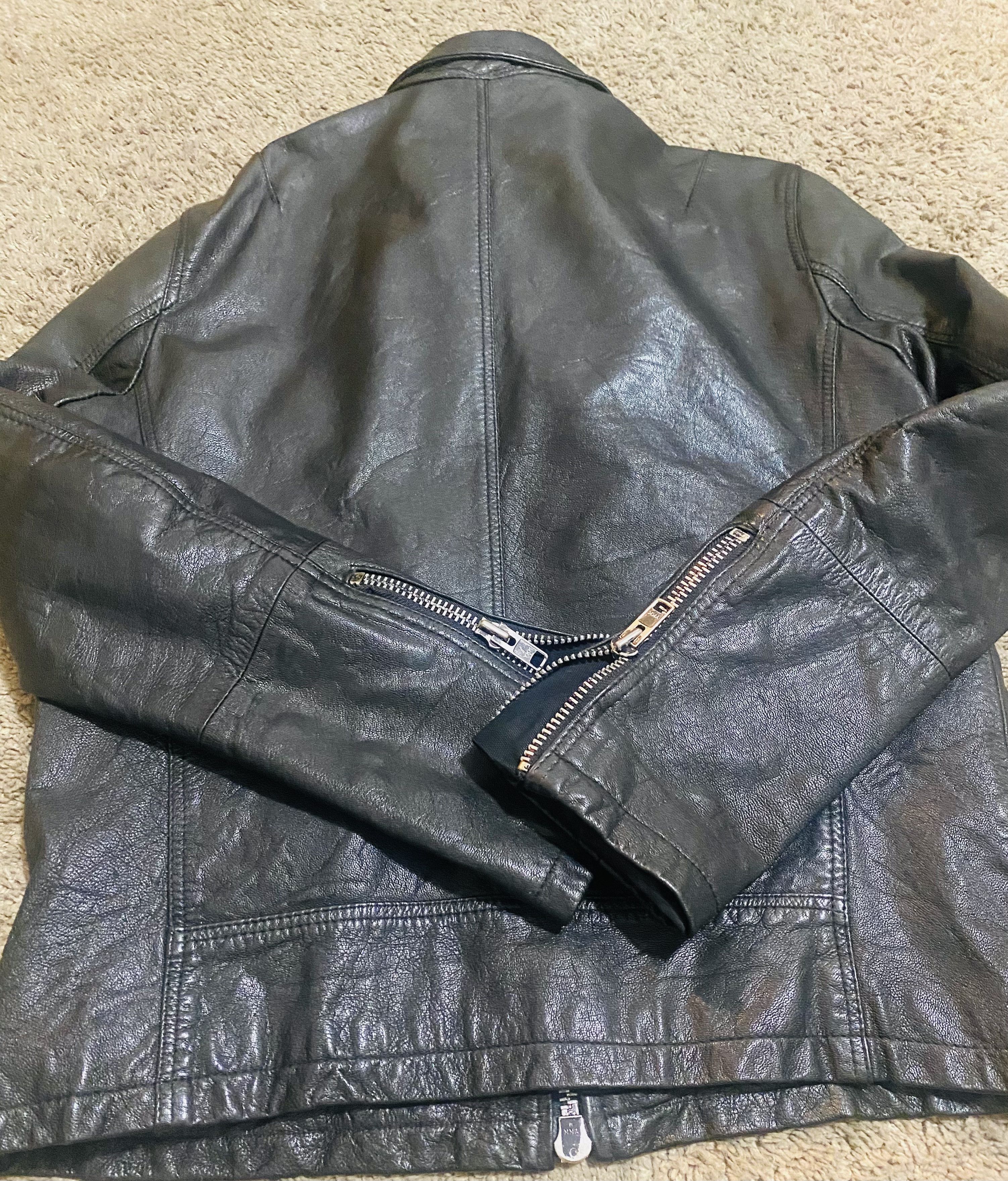 Allsaints All Saints Habanero BLK Leather Jacket ALLSAINTS Size US L / EU 52-54 / 3 - 9 Thumbnail