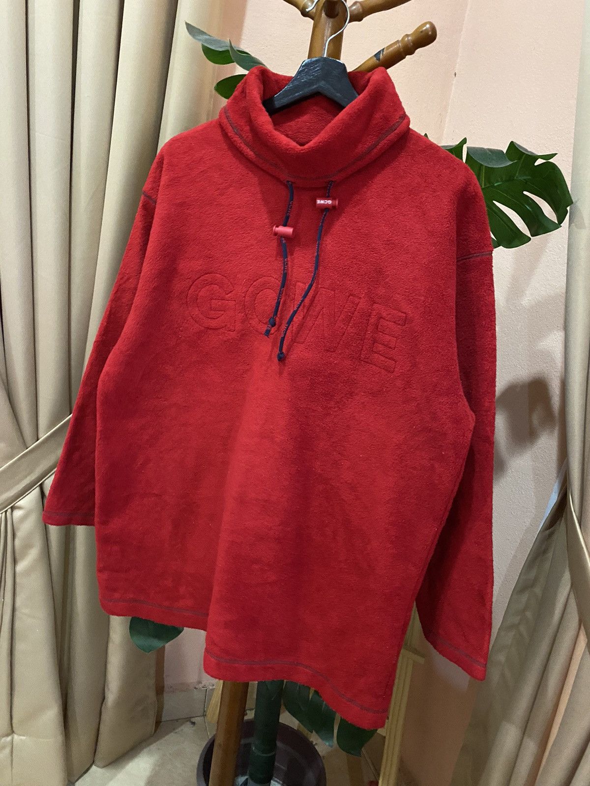 Japanese Brand Garde Corps Weekend Red Fleece Pullover - Casual Unisex Size US L / EU 52-54 / 3 - 2 Thumbnail