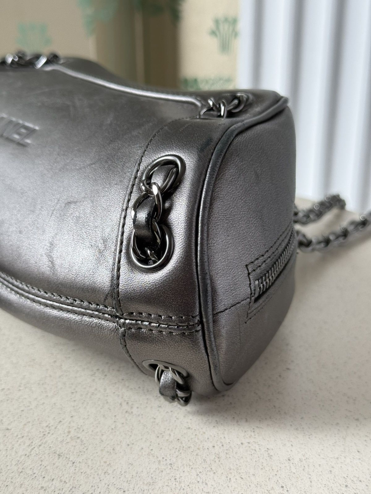 Chanel 2003 Chanel Small Metallic Leather Tassel Baguette Bag Size ONE SIZE - 14 Thumbnail