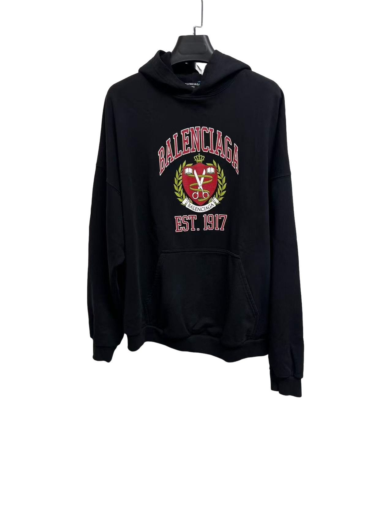 Balenciaga Balenciaga Crest Logo Graphic Hoodie Size 1 Size US S / EU 44-46 / 1 - 1 Thumbnail