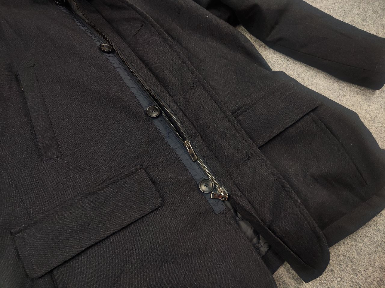 Paul & Shark Paul & Shark Classic Design Insulated Zip Wool Navy Jacket Size US M / EU 48-50 / 2 - 13 Thumbnail