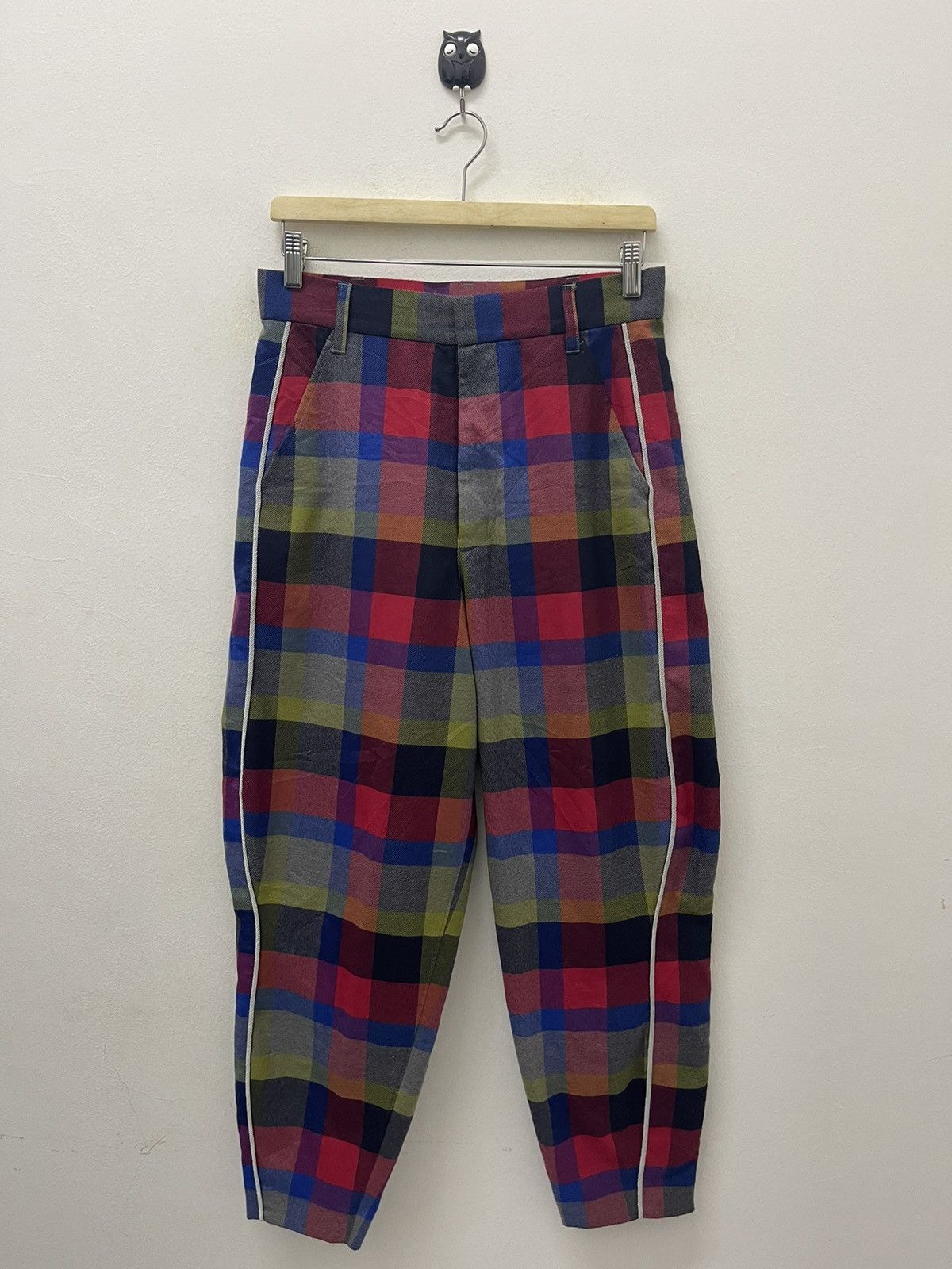 Issey Miyake Rare Vintage MERCIBEAUCOUP Issey Miyake Plaid Pant Size US 29 - 1 Thumbnail
