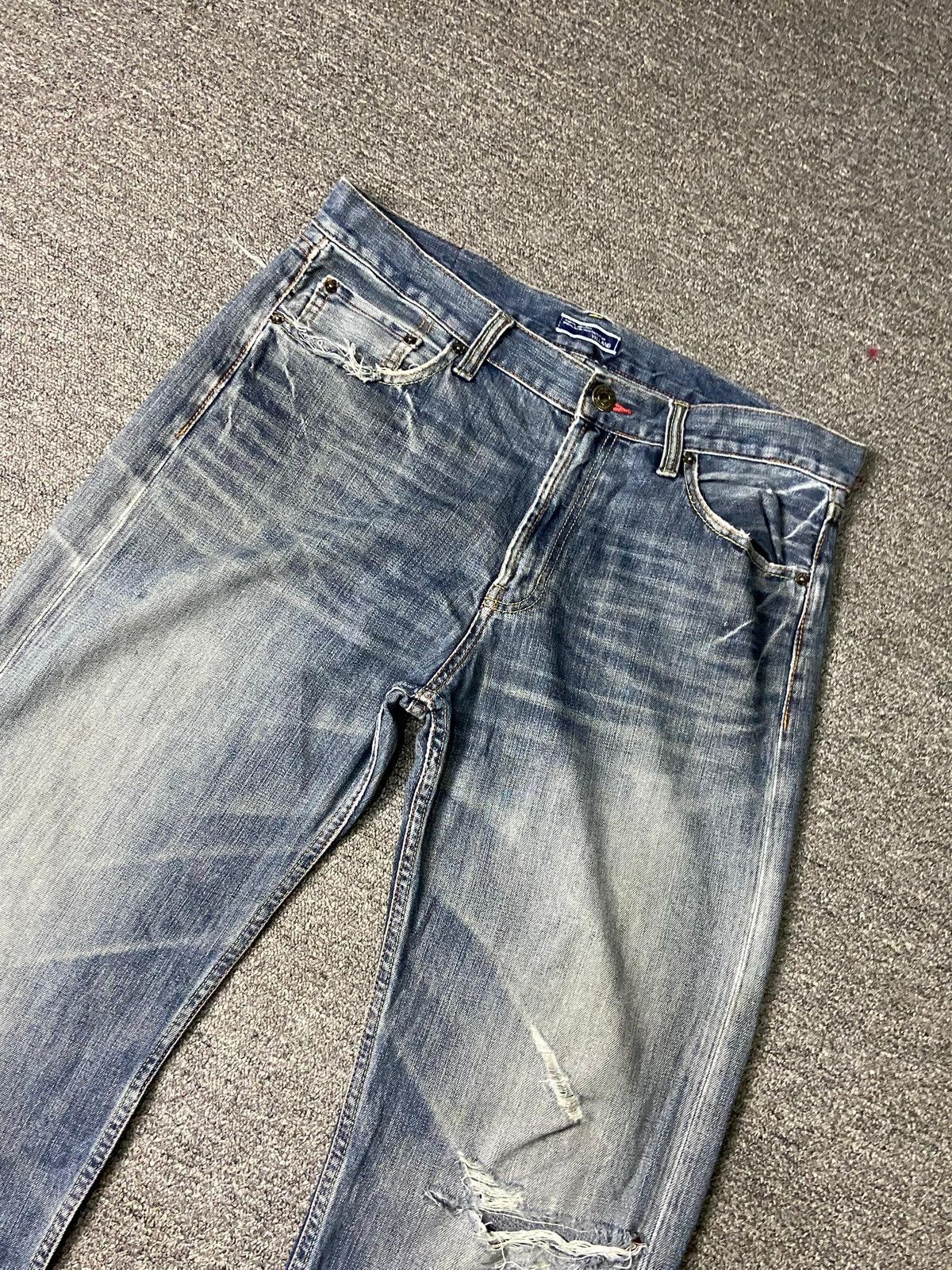 Japanese Brand × Seditionaries × Vintage VILLAND Brand Distressed Denim Ripped Jeans (131) Size US 36 / EU 52 - 11 Thumbnail