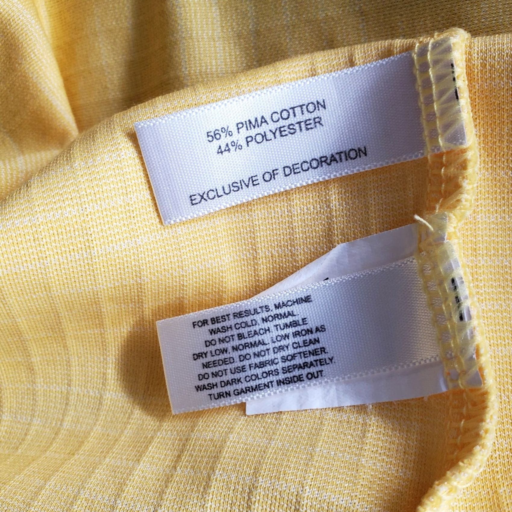 Cutter & Buck Cutter & Buck Polo Shirt Mens 2XL Yellow Collared CB Dry Tec Pony Logo Popover Shirt Mens 2XL Yellow Polo Size US XXL / EU 58 / 5 - 7 Thumbnail