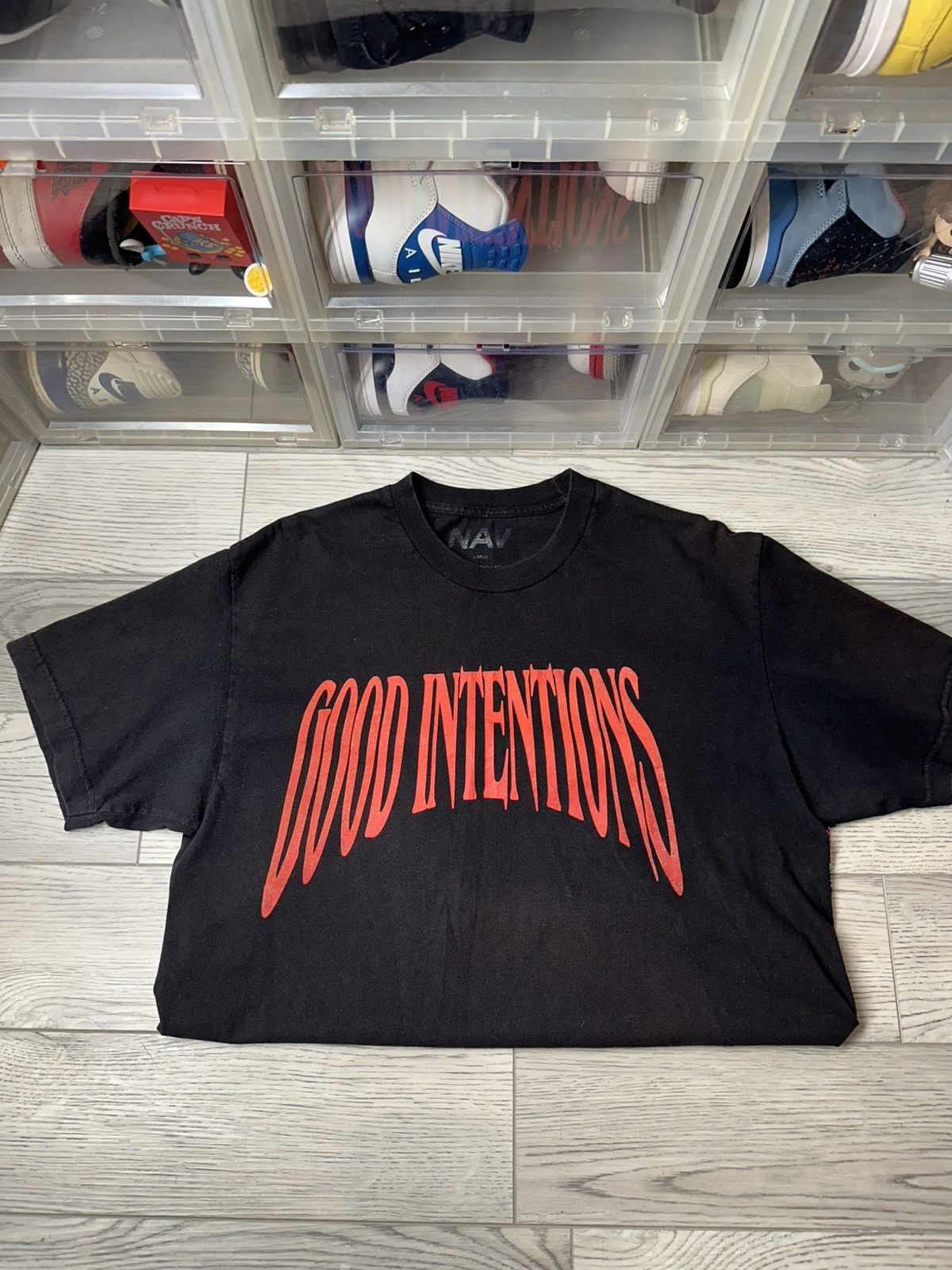 Vlone x NAV good intentions tee