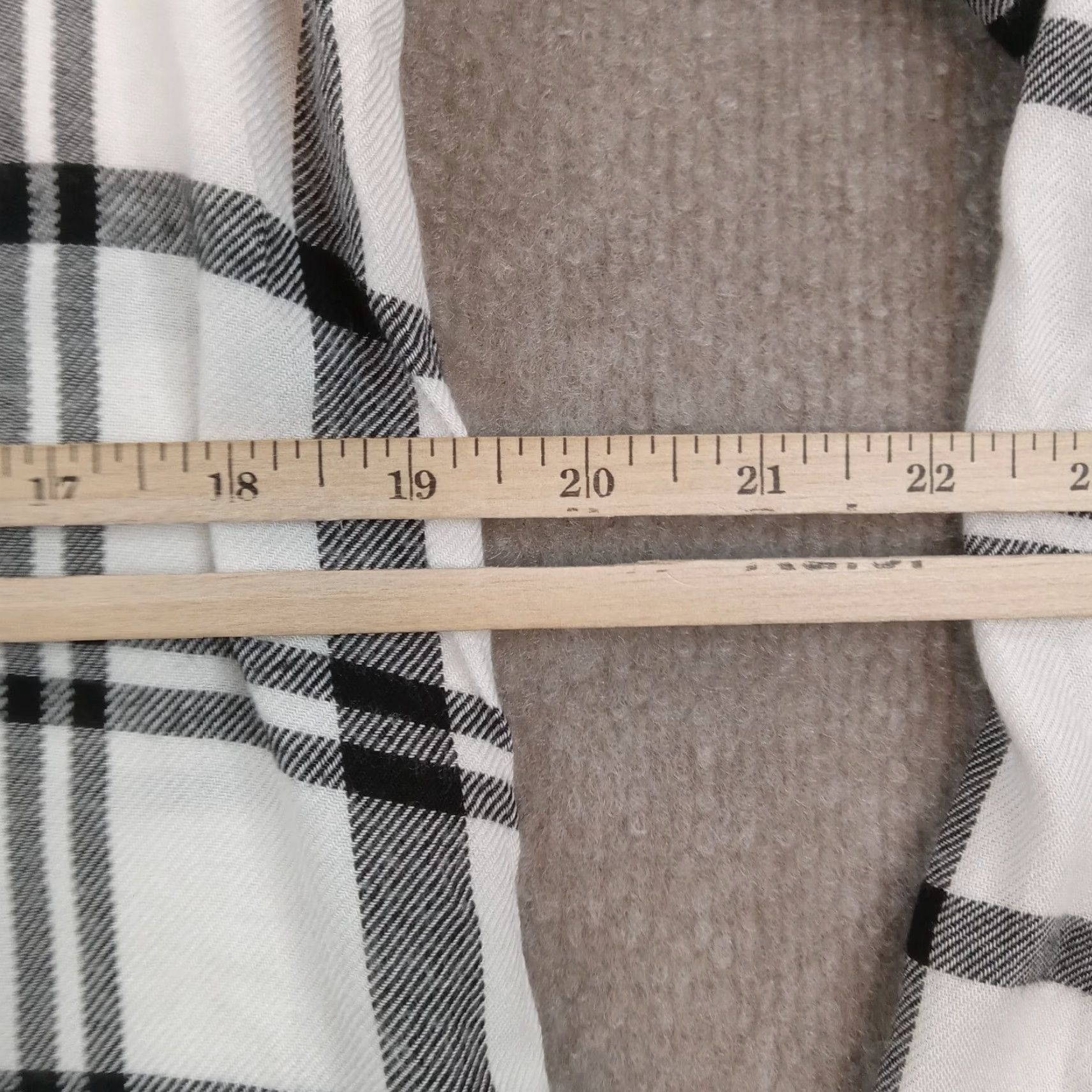 Allsaints AllSaints Women's White Black Plaid Long Sleeve Button Up Shirt Large Size L / US 10 / IT 46 - 4 Thumbnail