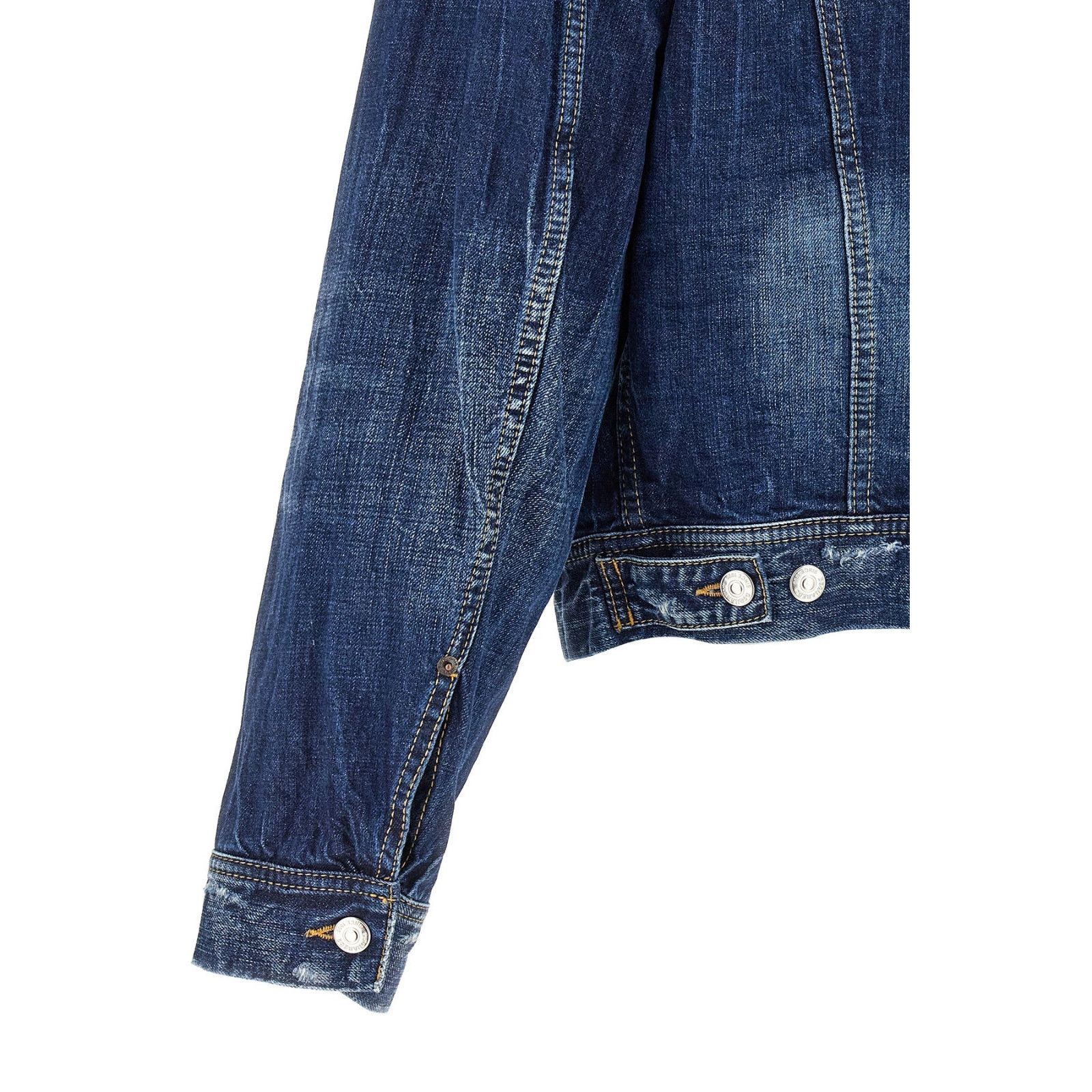 Dsquared2 DSQUARED2 Be Cool Be Wash Blue Denim Jacket New & Authentic Size US M / EU 48-50 / 2 - 4 Thumbnail