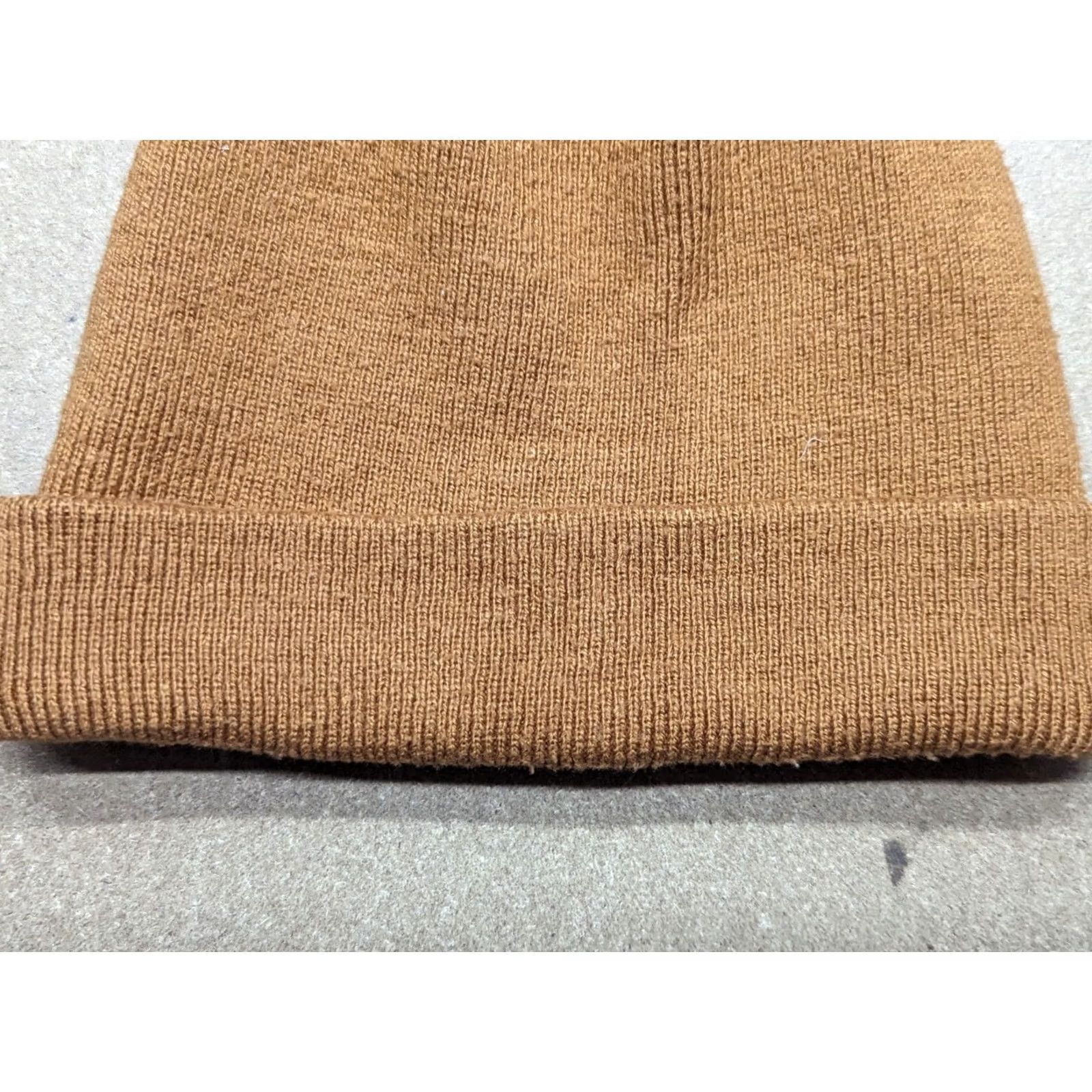 G-Star G-Star Beanie Hat One Size Cuffed Knit Stretch Beige Unisex Adults Mens Womens Boys Girls Size ONE SIZE - 3 Thumbnail